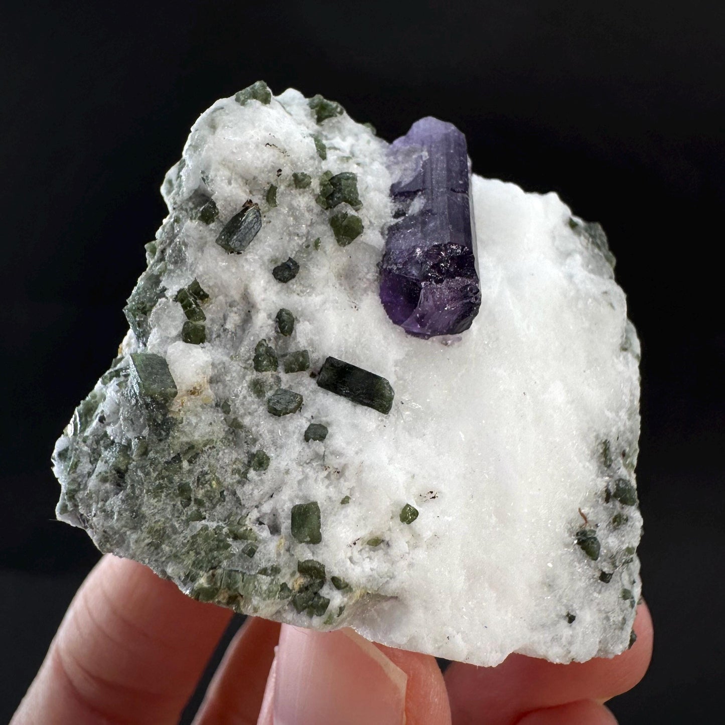 Scapolite on Matrix | Purple Crystal, Mineral Specimen from Afghanistan