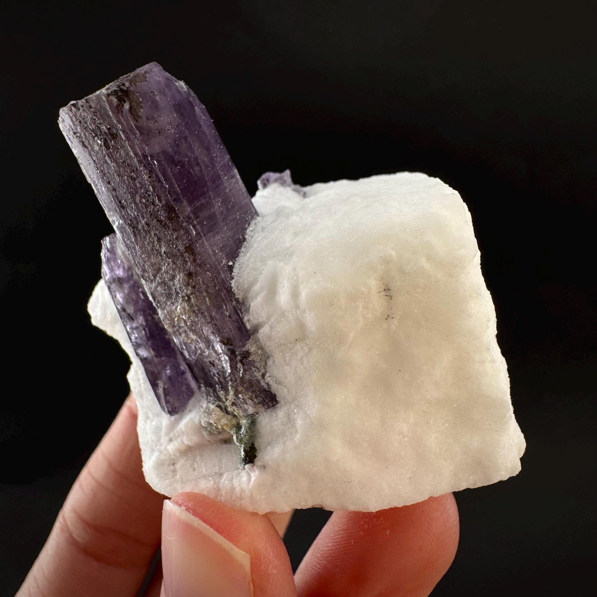 Scapolite on Matrix | Purple Crystal, Mineral Specimen from Afghanistan