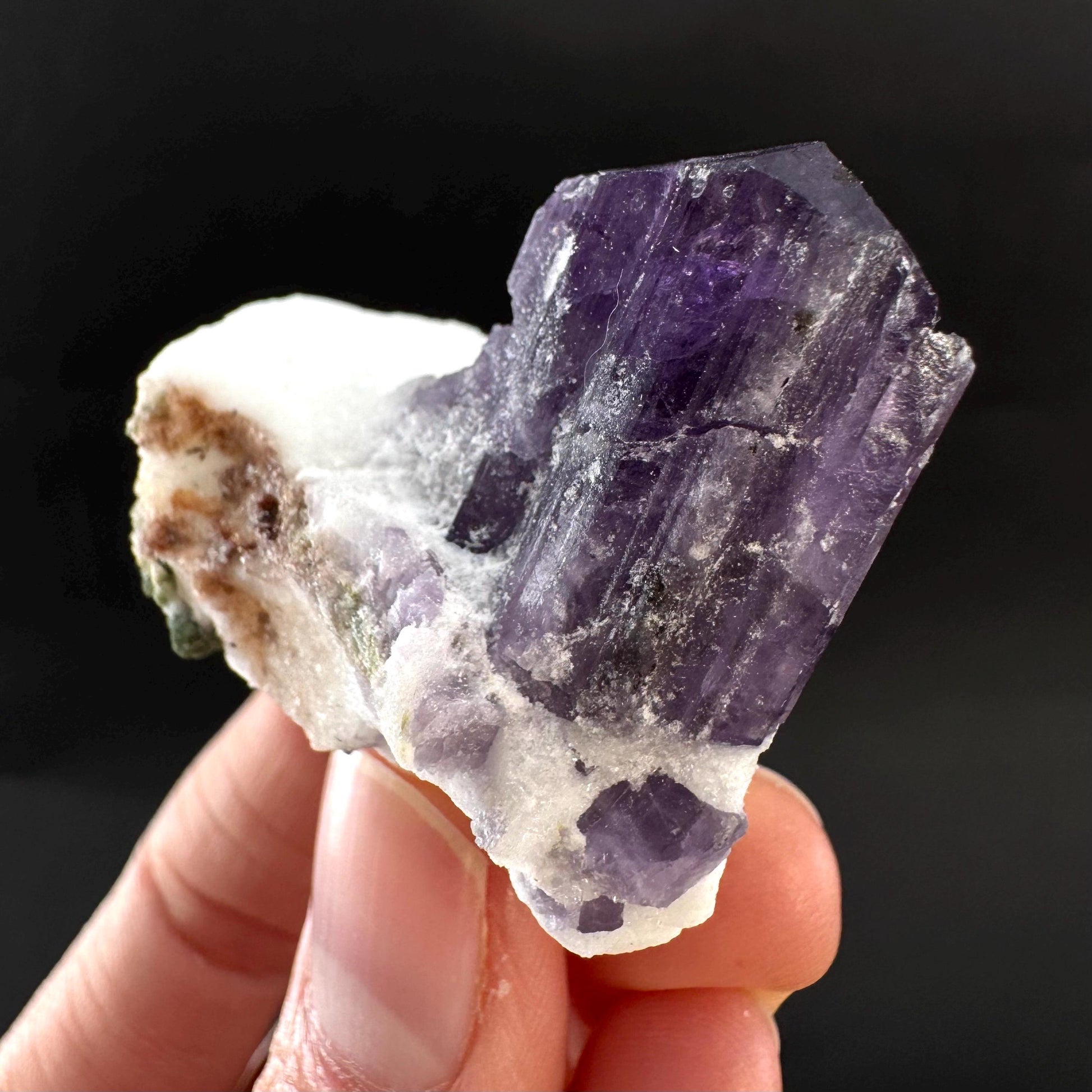 Scapolite on Matrix | Purple Crystal, Mineral Specimen from Afghanistan