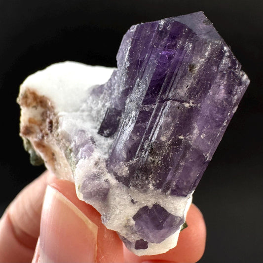 Scapolite on Matrix | Purple Crystal, Mineral Specimen from Afghanistan