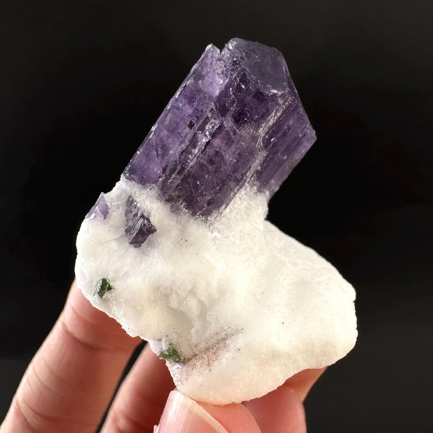 Scapolite on Matrix | Purple Crystal, Mineral Specimen from Afghanistan