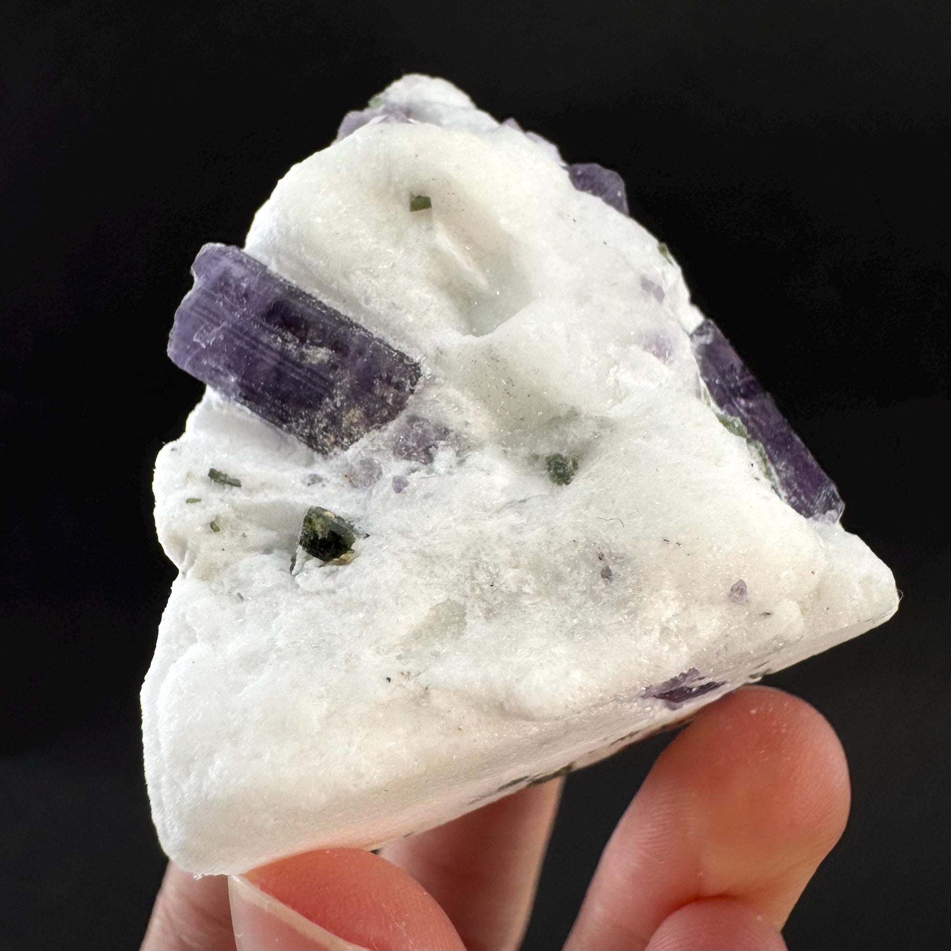 Scapolite on Matrix | Purple Crystal, Mineral Specimen from Afghanistan