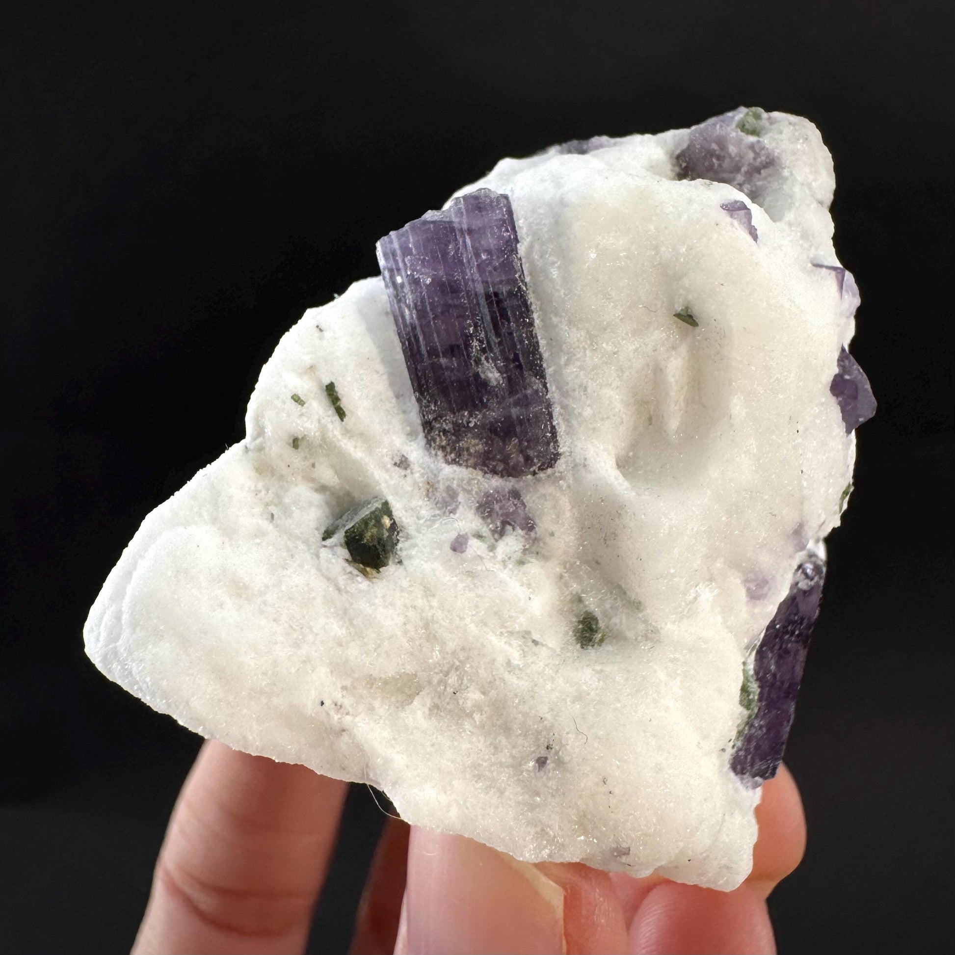 Scapolite on Matrix | Purple Crystal, Mineral Specimen from Afghanistan