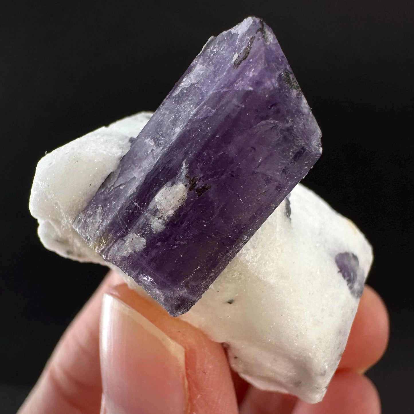 Scapolite on Matrix | Purple Crystal, Mineral Specimen from Afghanistan