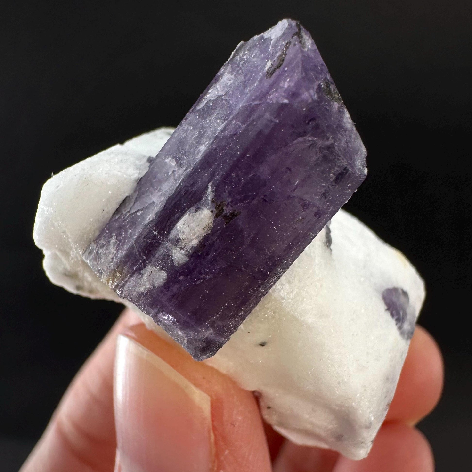 Scapolite on Matrix | Purple Crystal, Mineral Specimen from Afghanistan