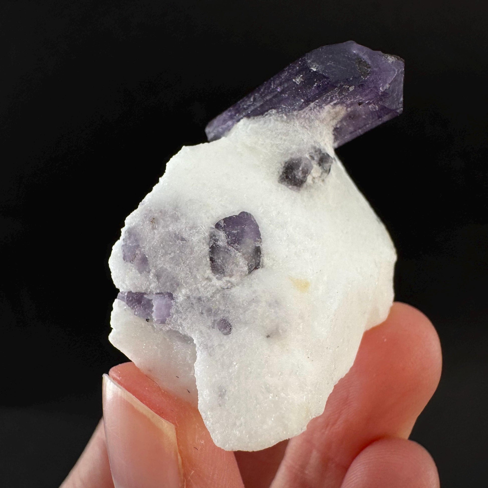 Scapolite on Matrix | Purple Crystal, Mineral Specimen from Afghanistan