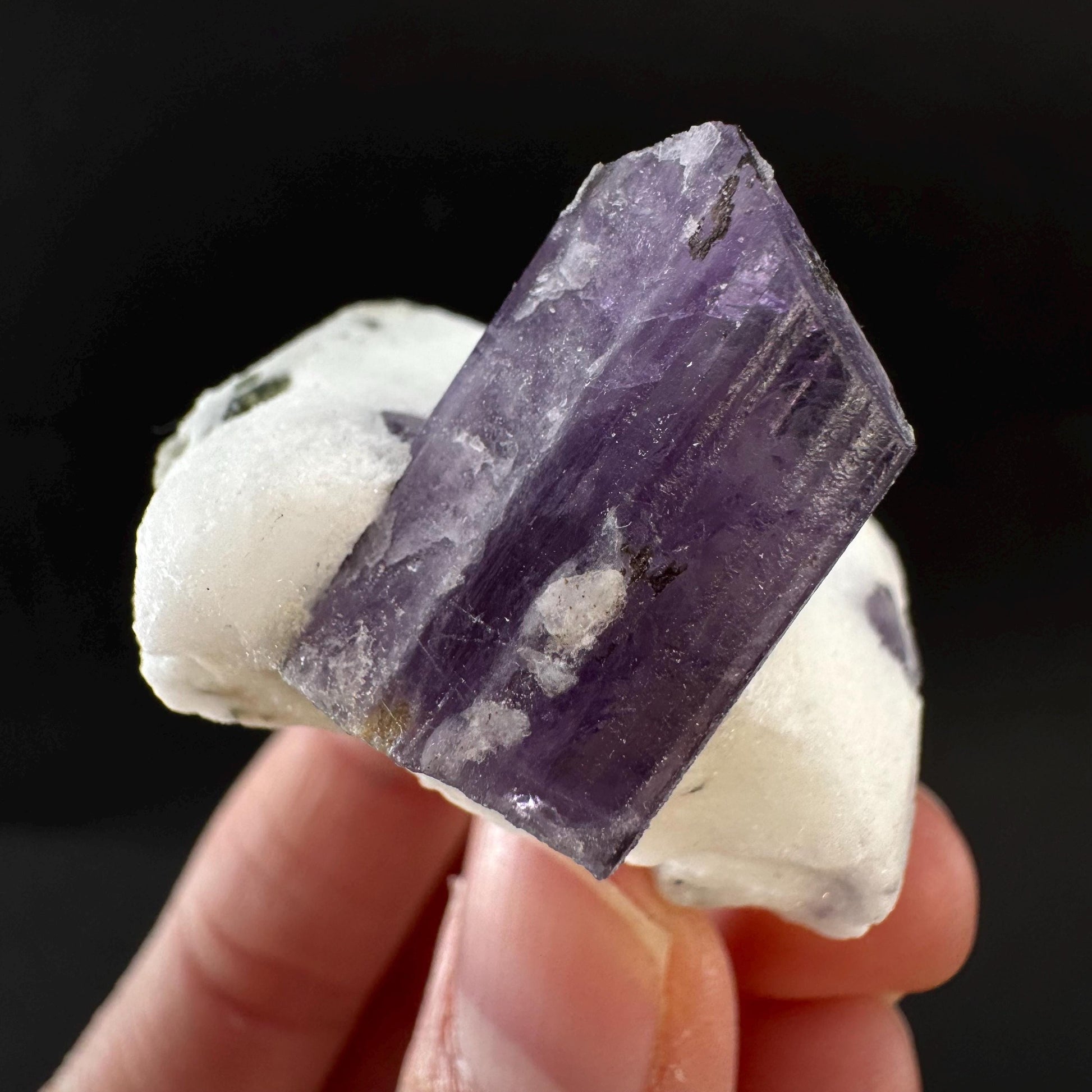 Scapolite on Matrix | Purple Crystal, Mineral Specimen from Afghanistan