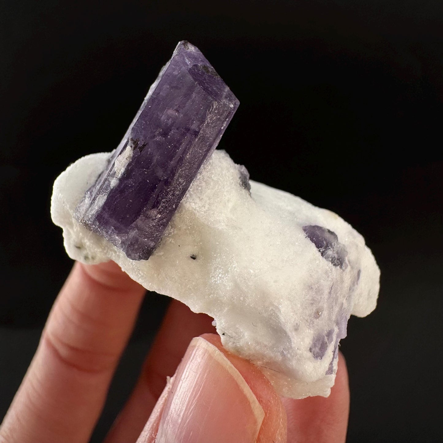 Scapolite on Matrix | Purple Crystal, Mineral Specimen from Afghanistan