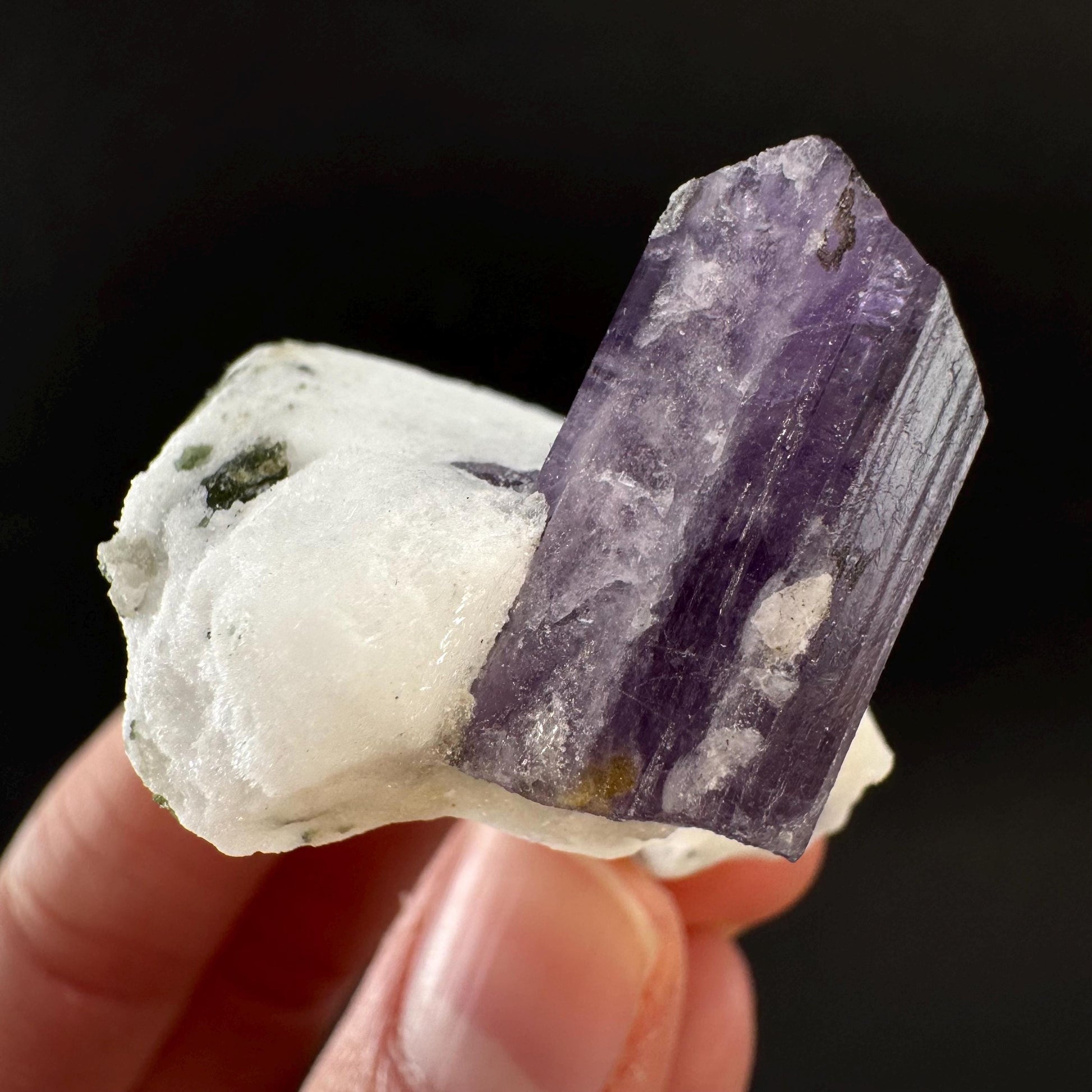 Scapolite on Matrix | Purple Crystal, Mineral Specimen from Afghanistan