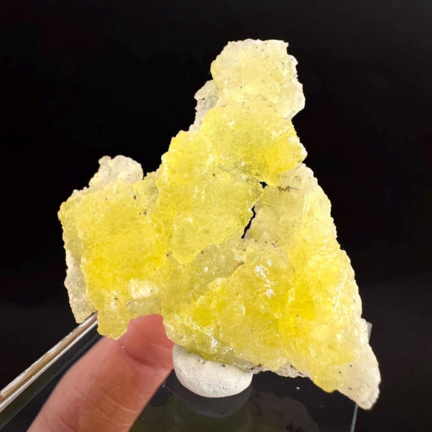Brucite | Yellow Crystal, Lustrous Mineral Specimen From Pakistan
