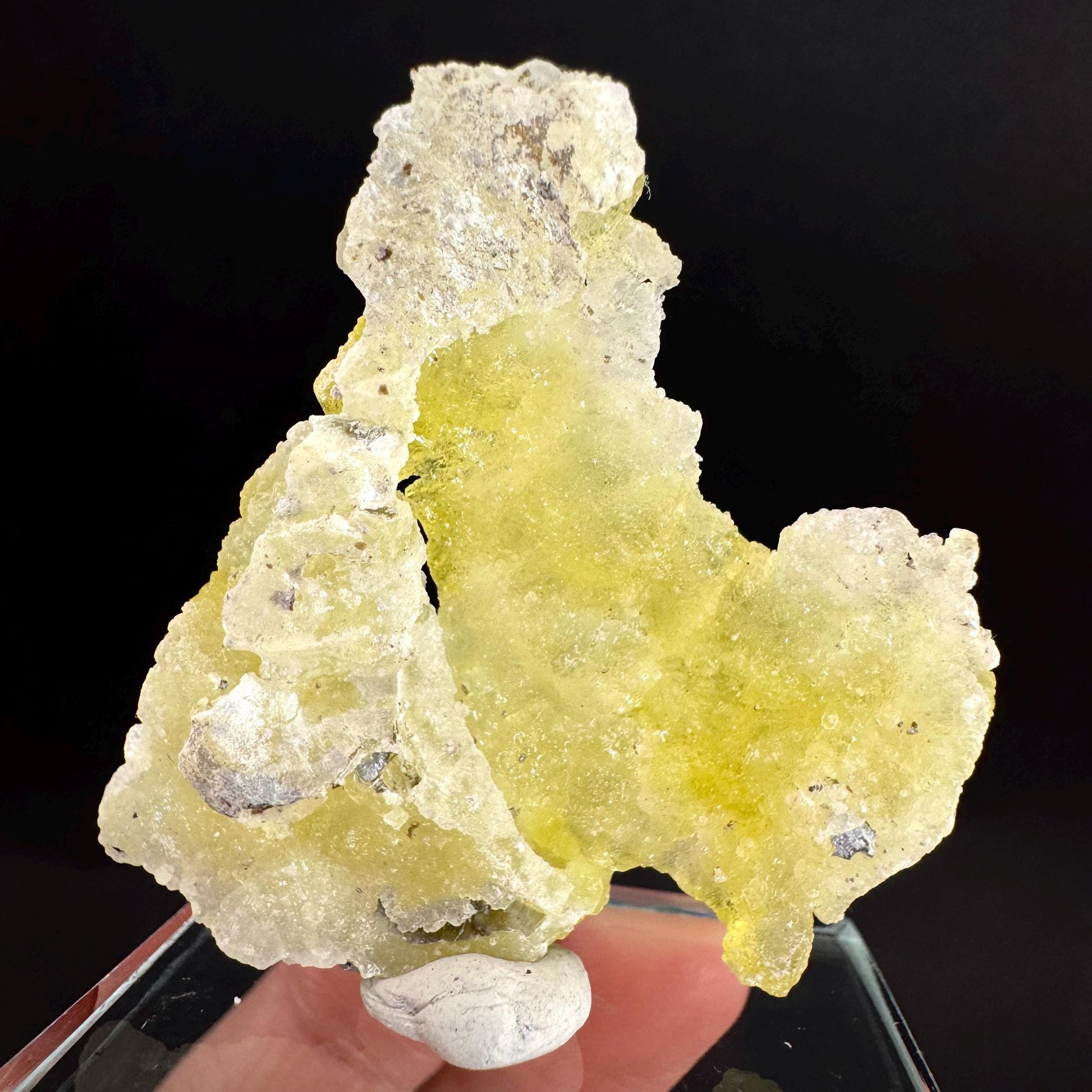 Brucite | Yellow Crystal, Lustrous Mineral Specimen From Pakistan