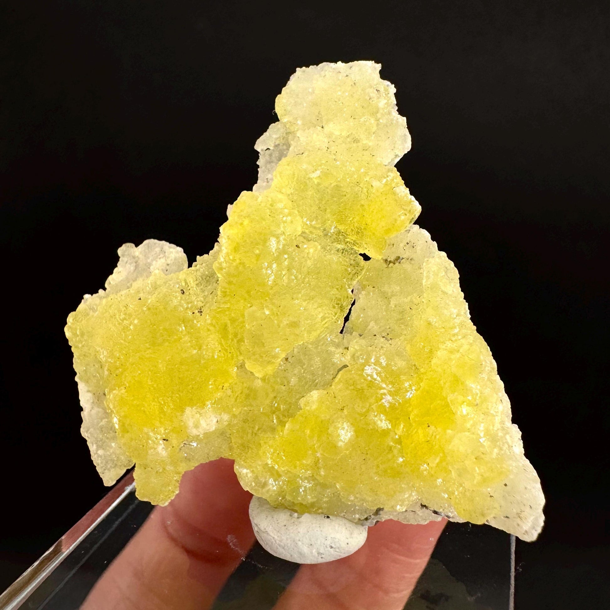 Brucite | Yellow Crystal, Lustrous Mineral Specimen From Pakistan