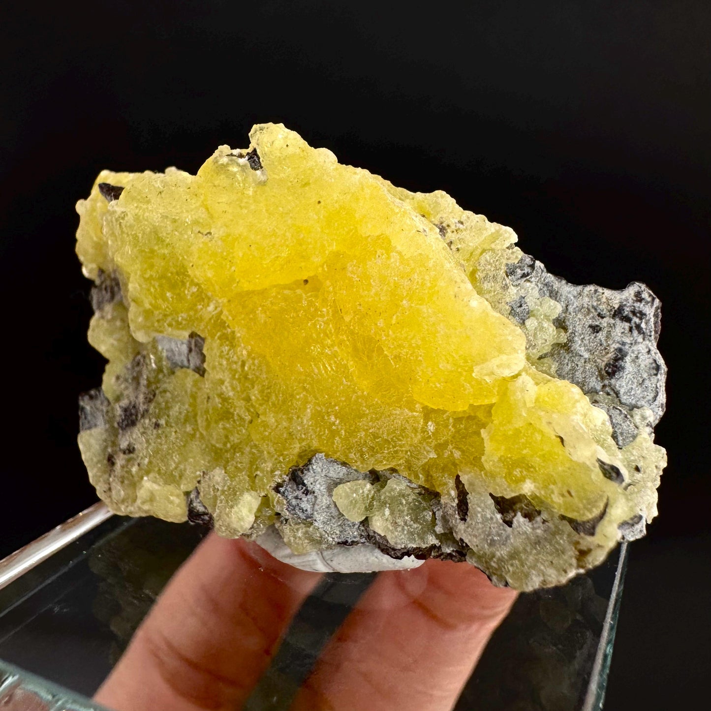 Brucite | Yellow Crystal, Lustrous Mineral Specimen From Pakistan