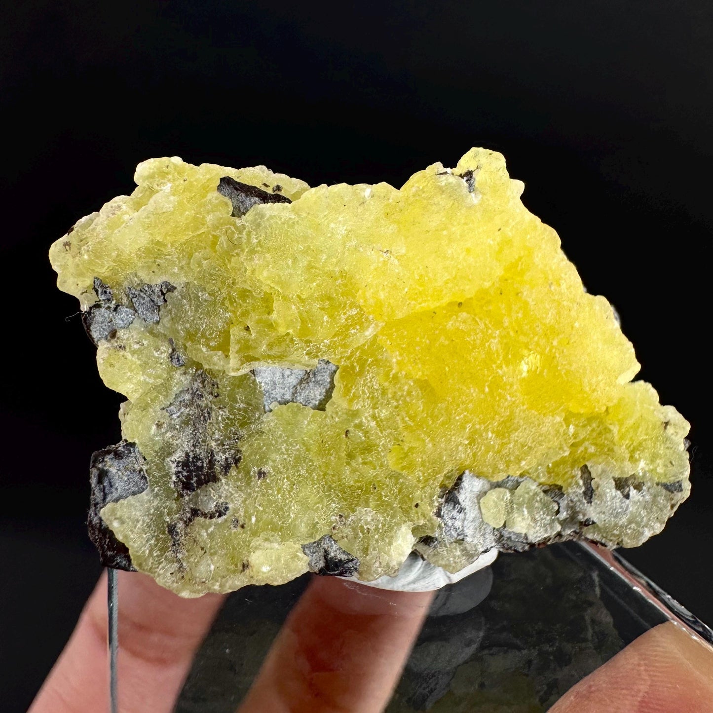 Brucite | Yellow Crystal, Lustrous Mineral Specimen From Pakistan