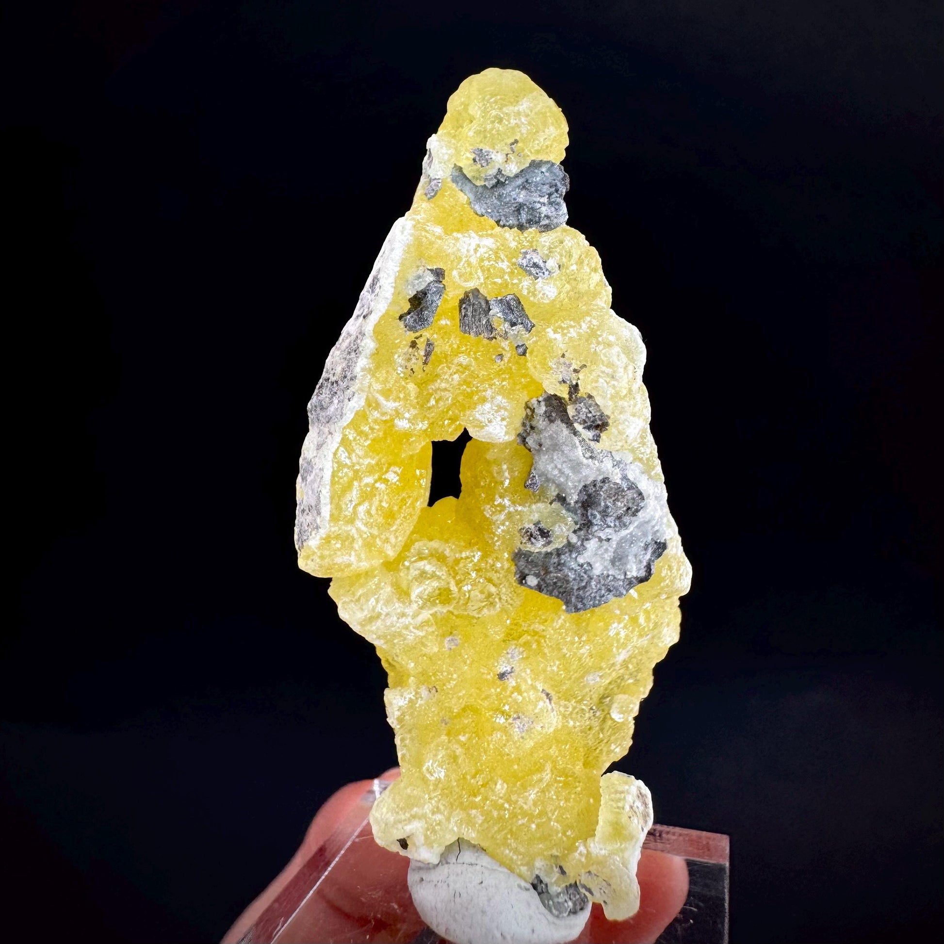Brucite | Yellow Crystal, Lustrous Mineral Specimen From Pakistan