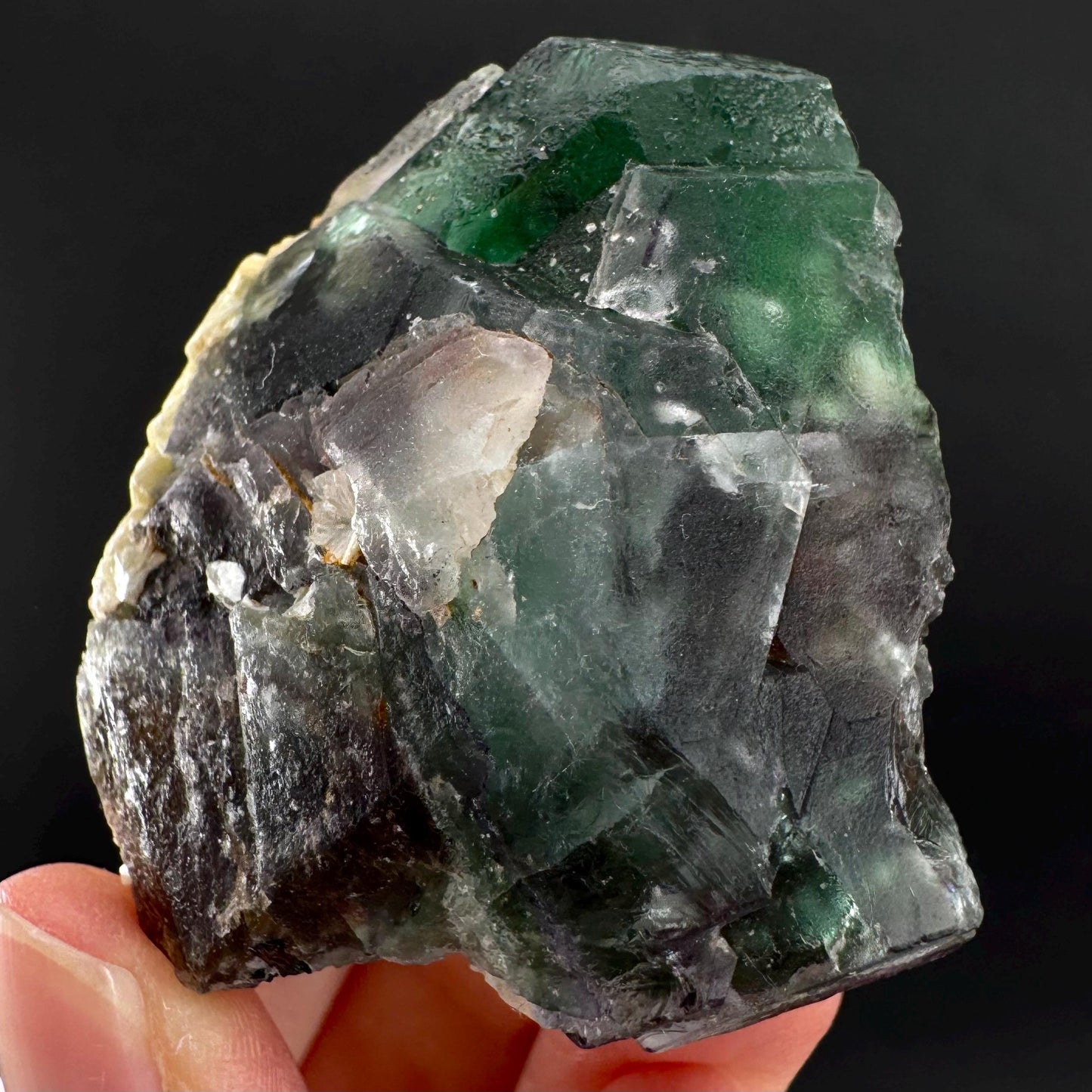 Fluorite | green crystal, mineral specimen from Erongo, Namibia