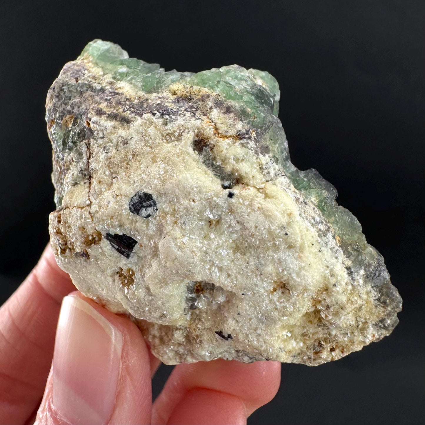 Fluorite | green crystal, mineral specimen from Erongo, Namibia