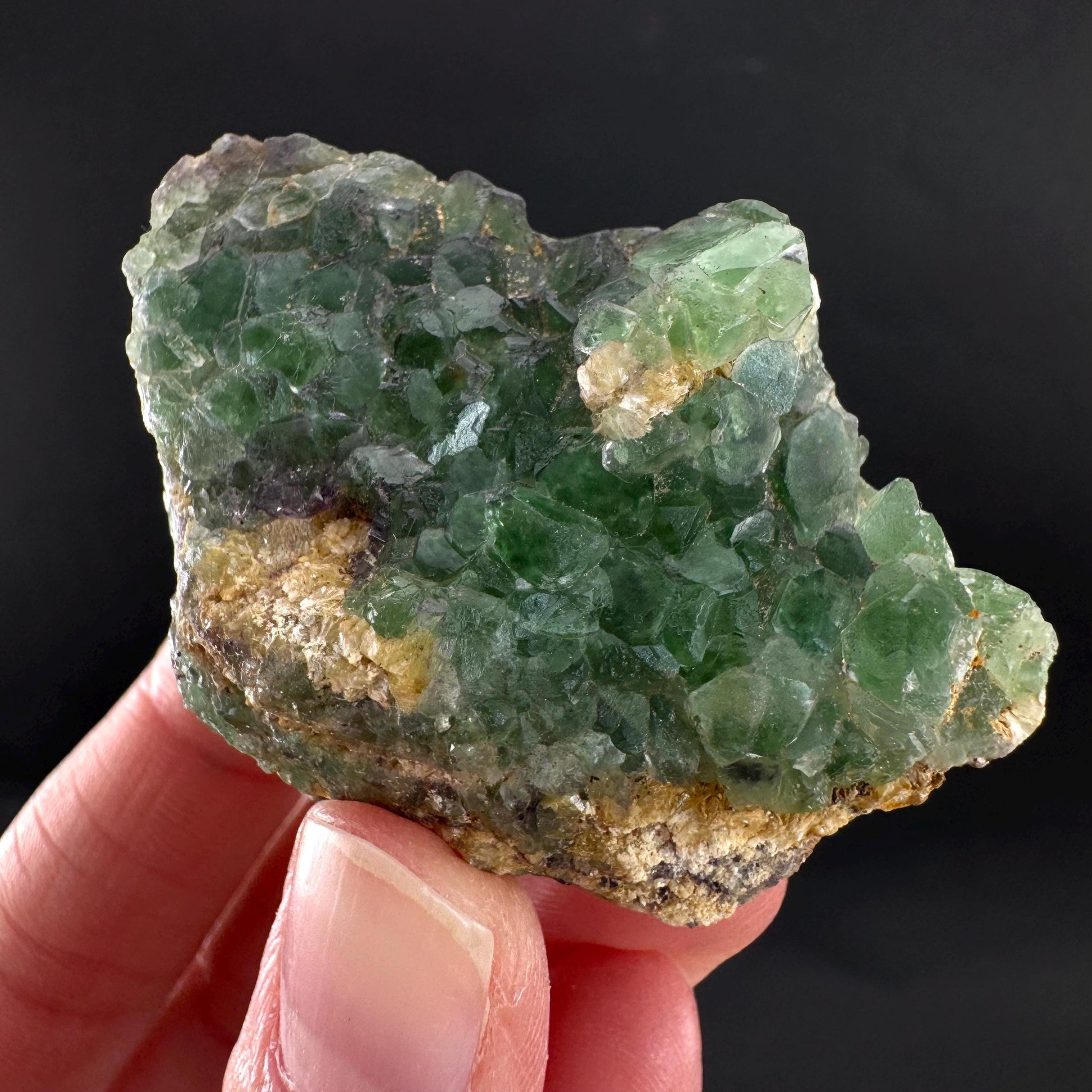 Fluorite | green crystal, mineral specimen from Erongo, Namibia