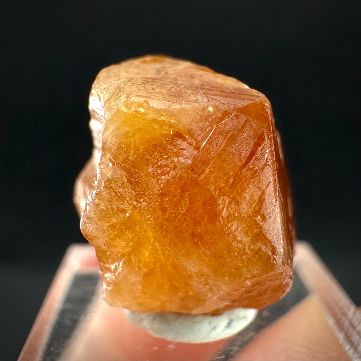 Hessonite Garnet | Orange Crystal, Mineral Specimen from Pakistan