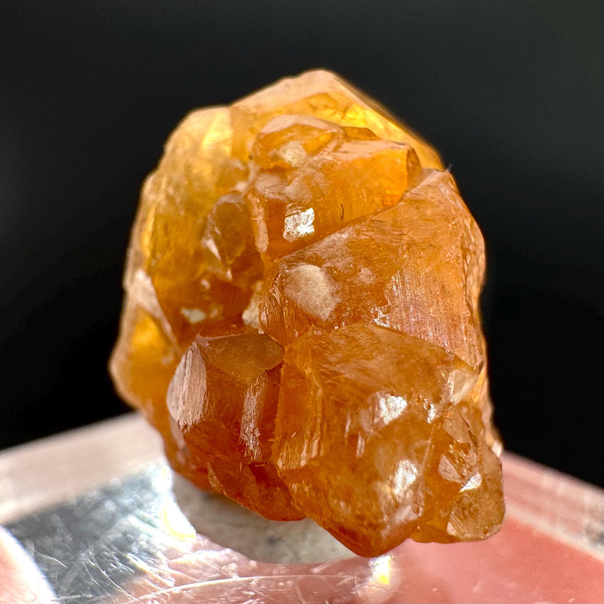 Hessonite Garnet | Orange Crystal, Mineral Specimen from Pakistan