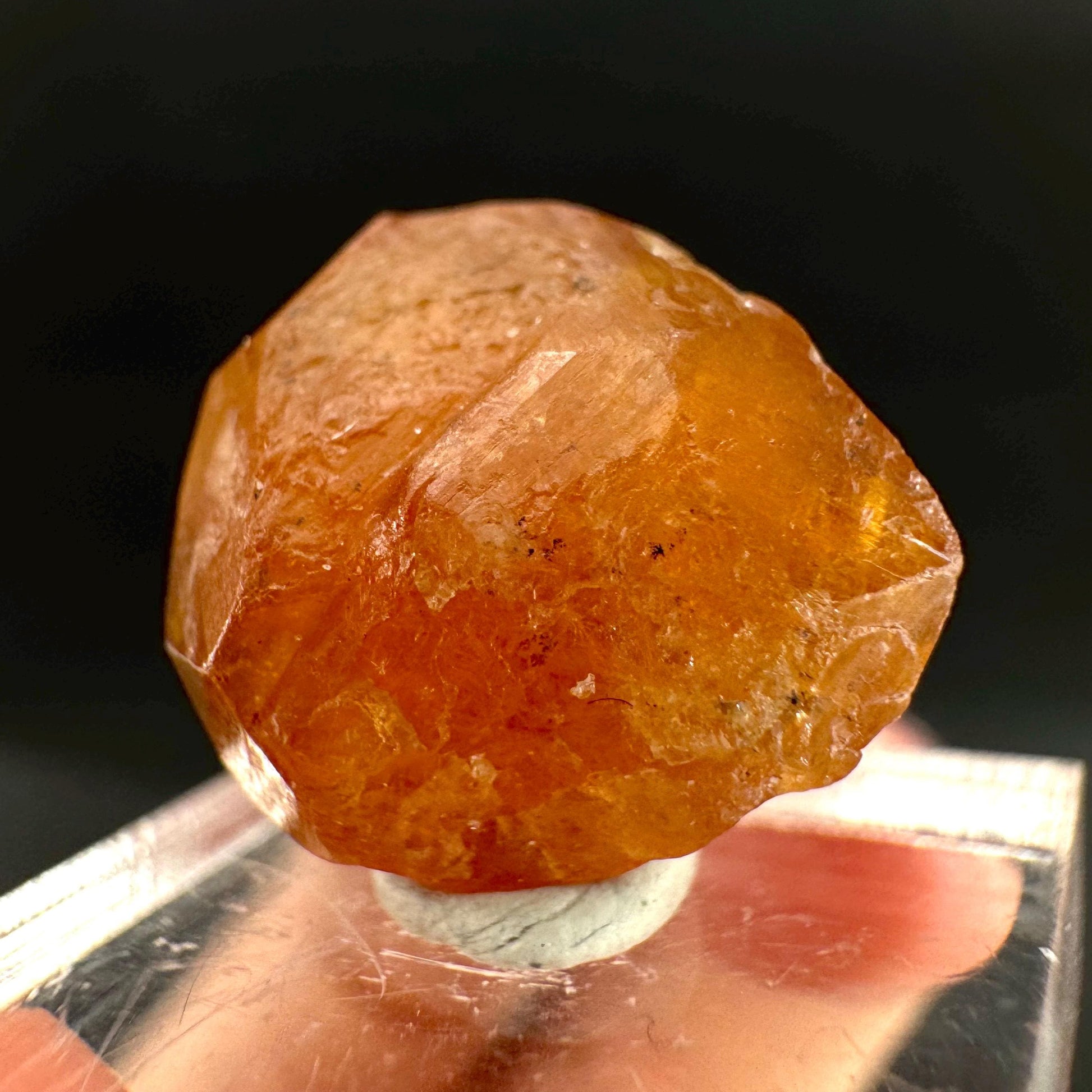 Hessonite Garnet | Orange Crystal, Mineral Specimen from Pakistan