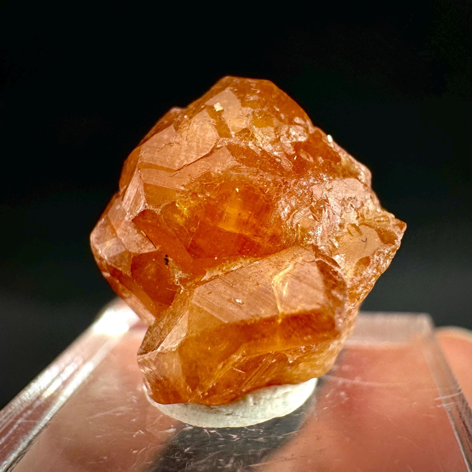 Hessonite Garnet | Orange Crystal, Mineral Specimen from Pakistan