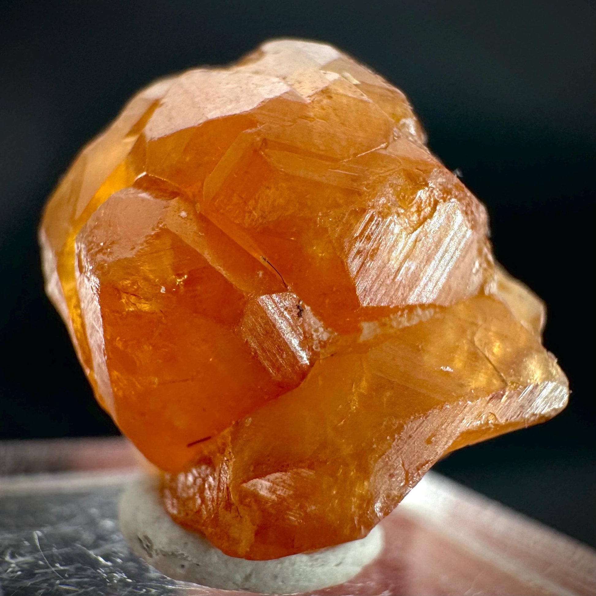 Hessonite Garnet | Orange Crystal, Mineral Specimen from Pakistan