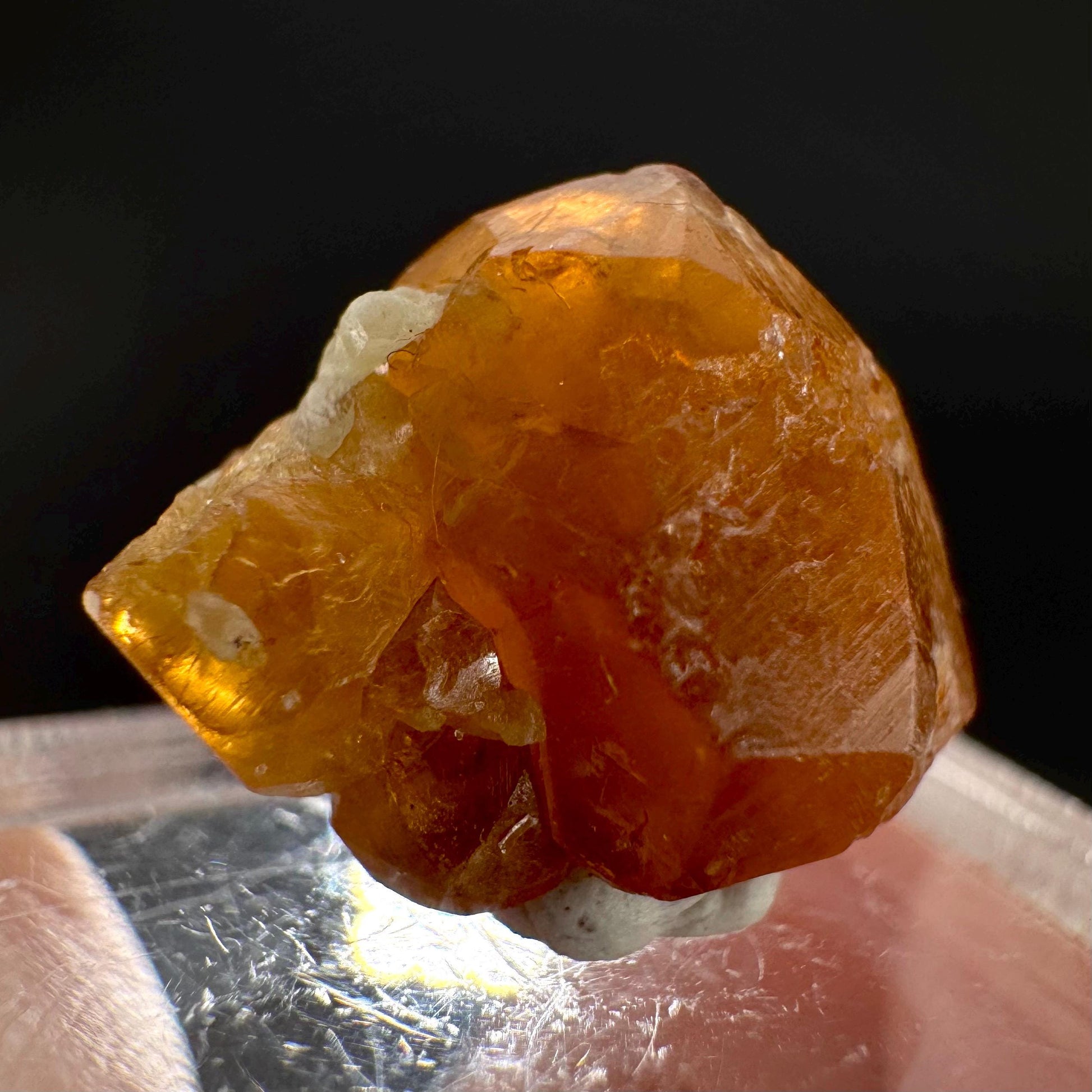 Hessonite Garnet | Orange Crystal, Mineral Specimen from Pakistan