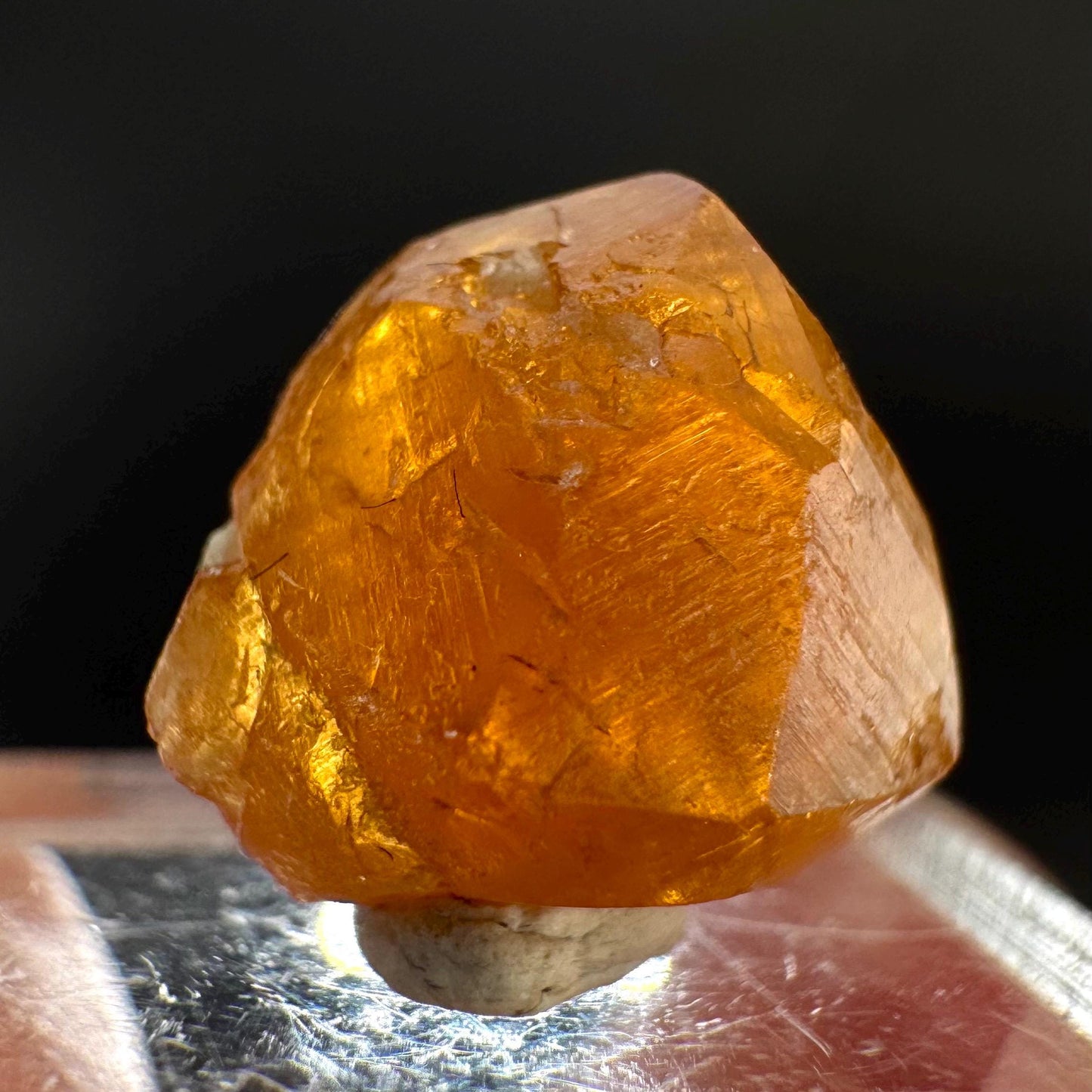 Hessonite Garnet | Orange Crystal, Mineral Specimen from Pakistan