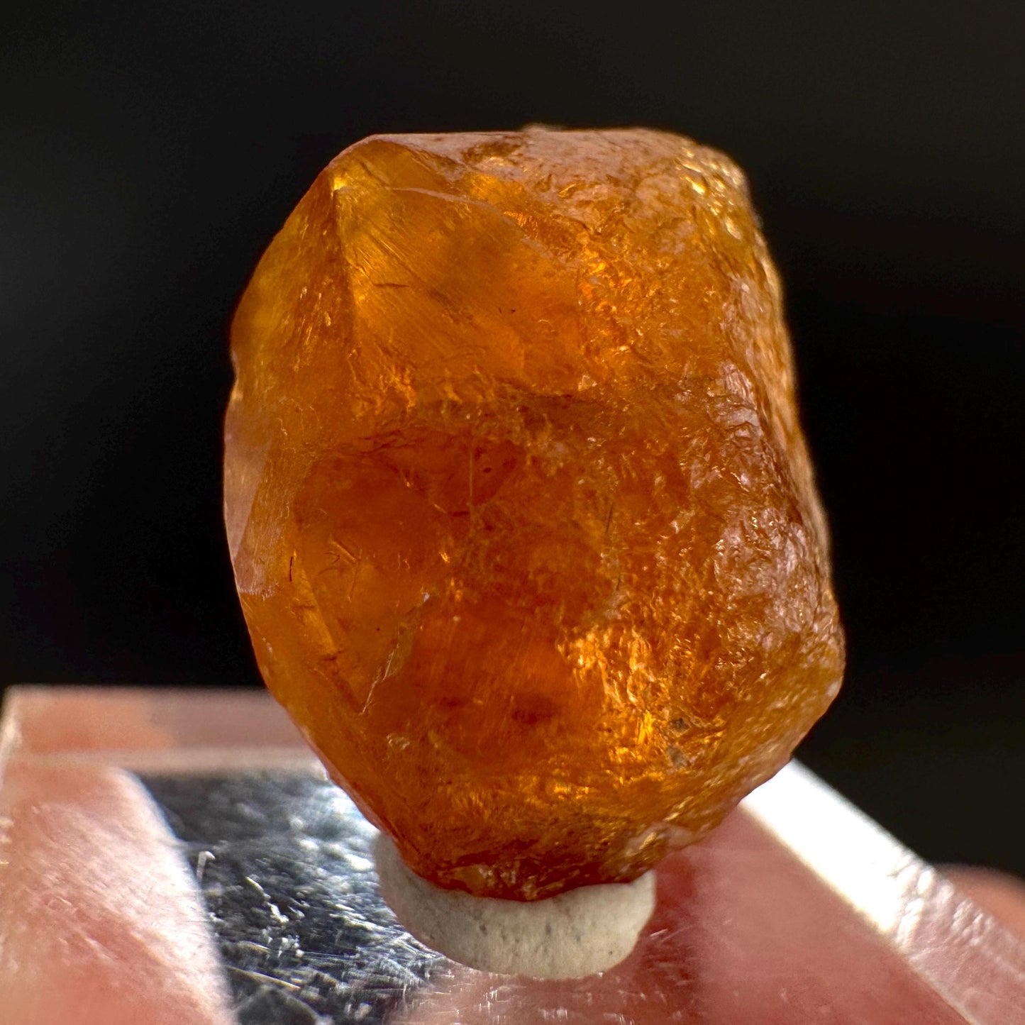Hessonite Garnet | Orange Crystal, Mineral Specimen from Pakistan