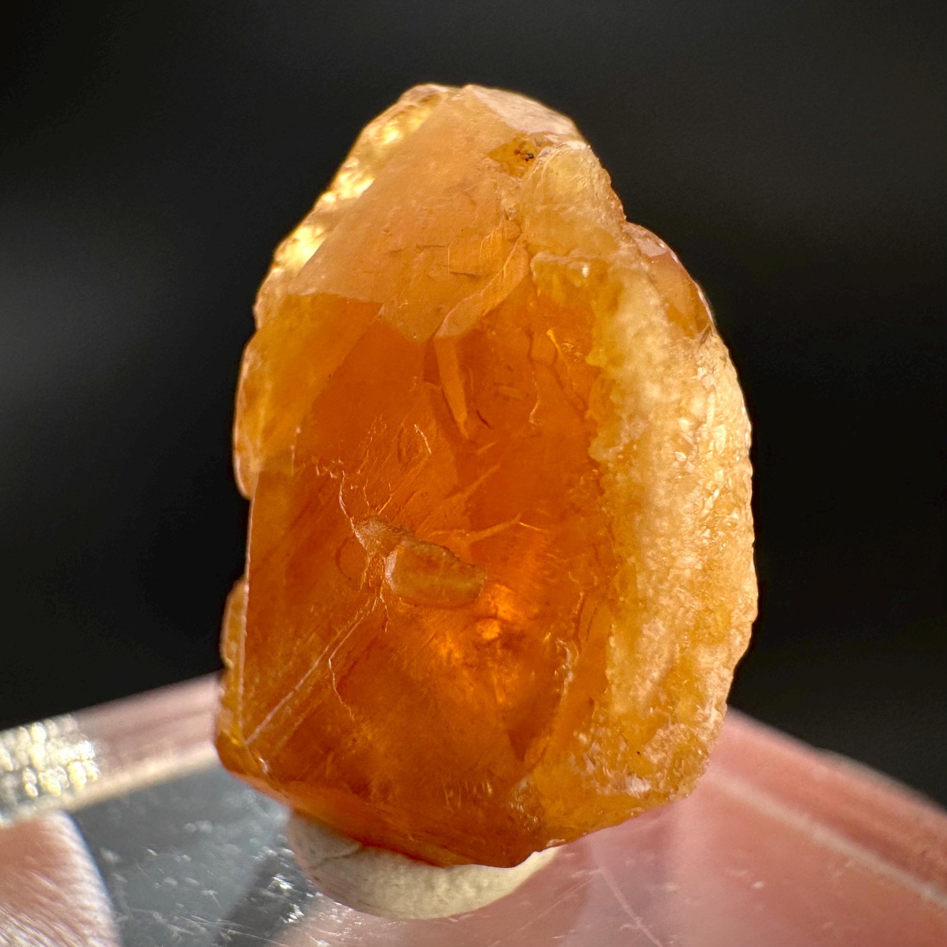 Hessonite Garnet | Orange Crystal, Mineral Specimen from Pakistan