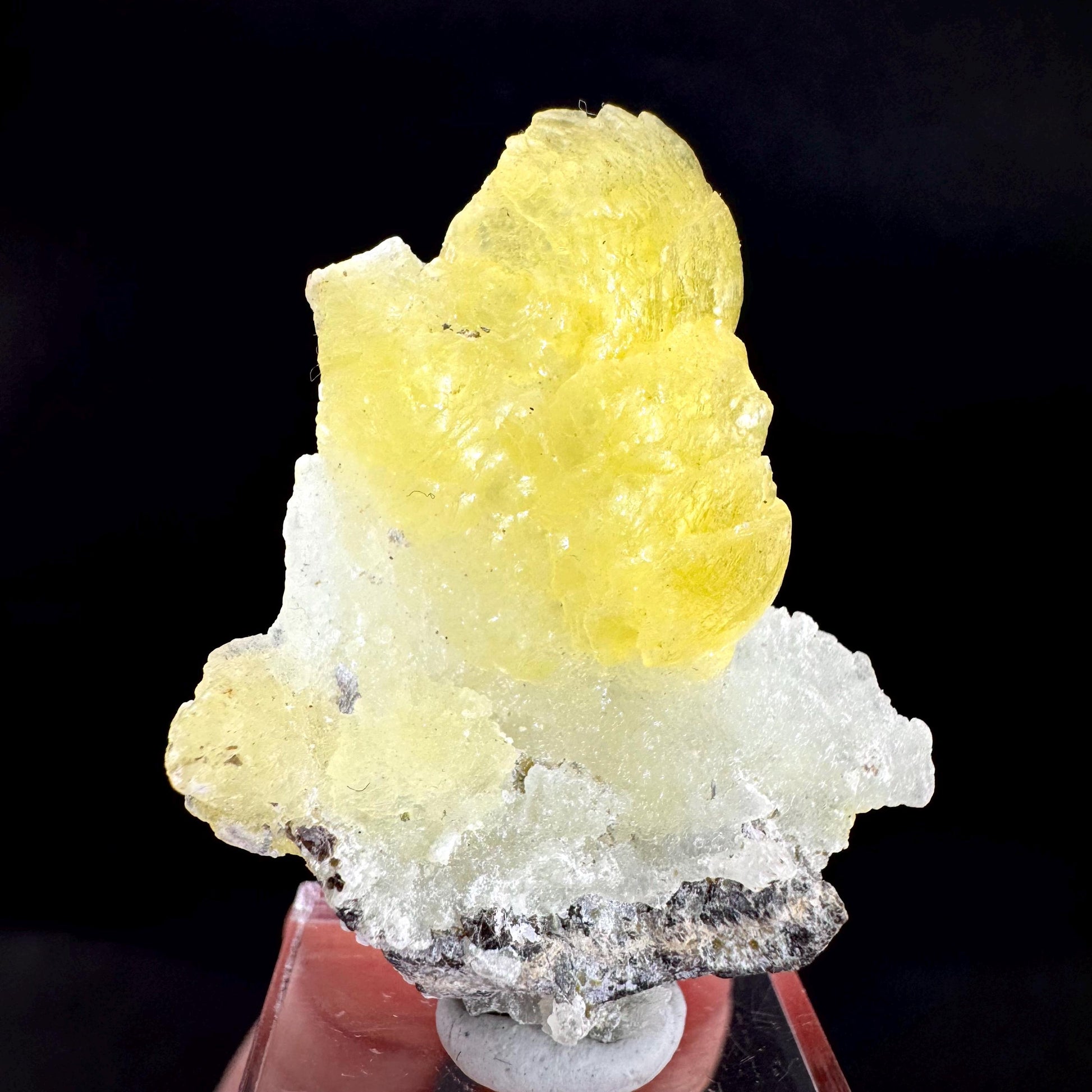 Brucite | Yellow Crystal, Lustrous Mineral Specimen From Pakistan