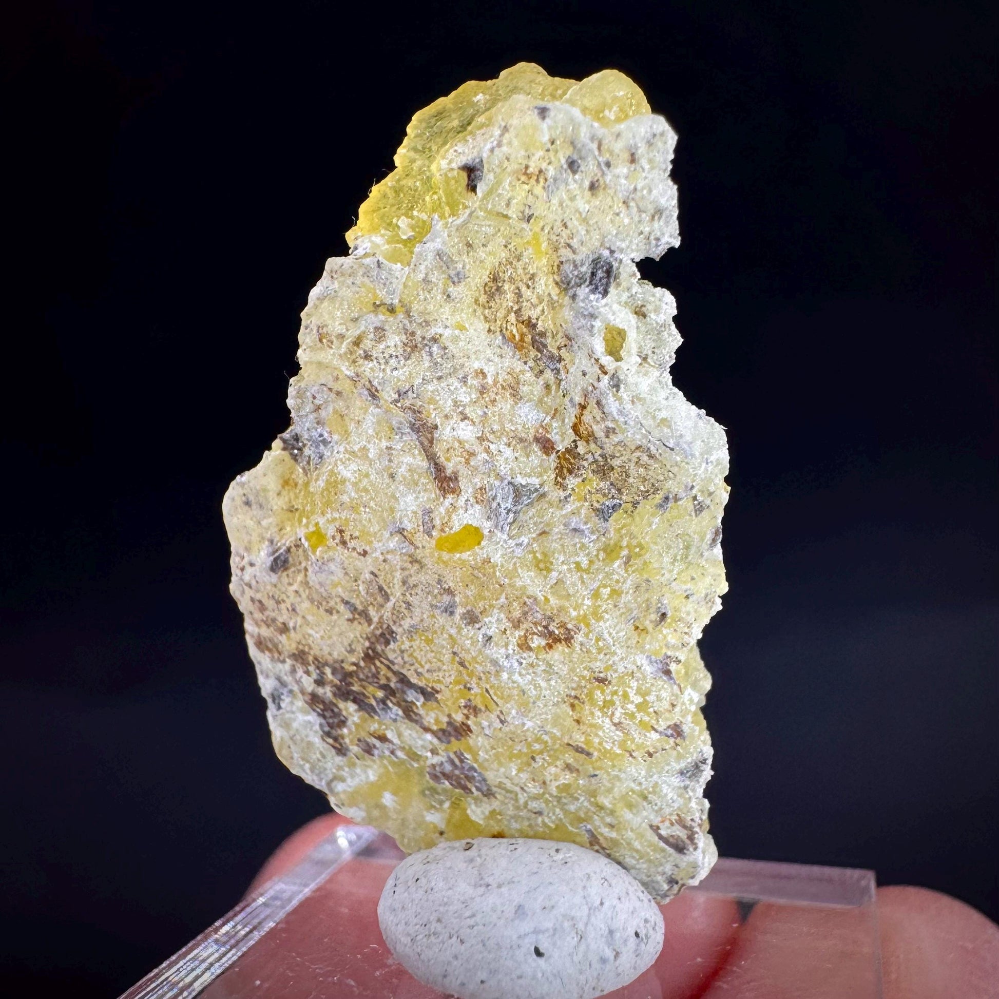 Brucite | Yellow Crystal, Lustrous Mineral Specimen From Pakistan
