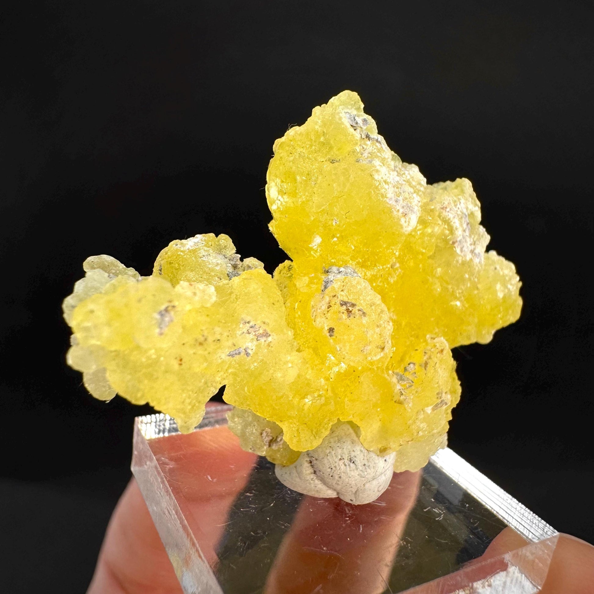 Brucite | Yellow Crystal, Lustrous Mineral Specimen From Pakistan