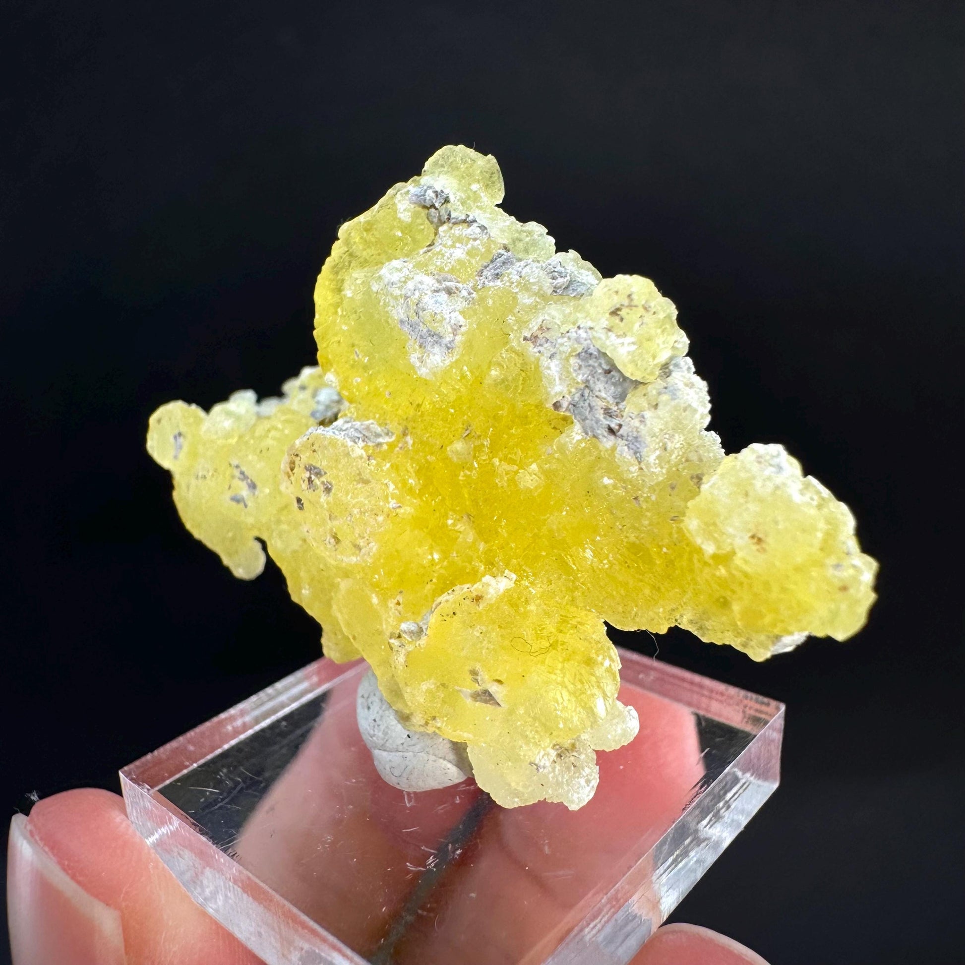 Brucite | Yellow Crystal, Lustrous Mineral Specimen From Pakistan