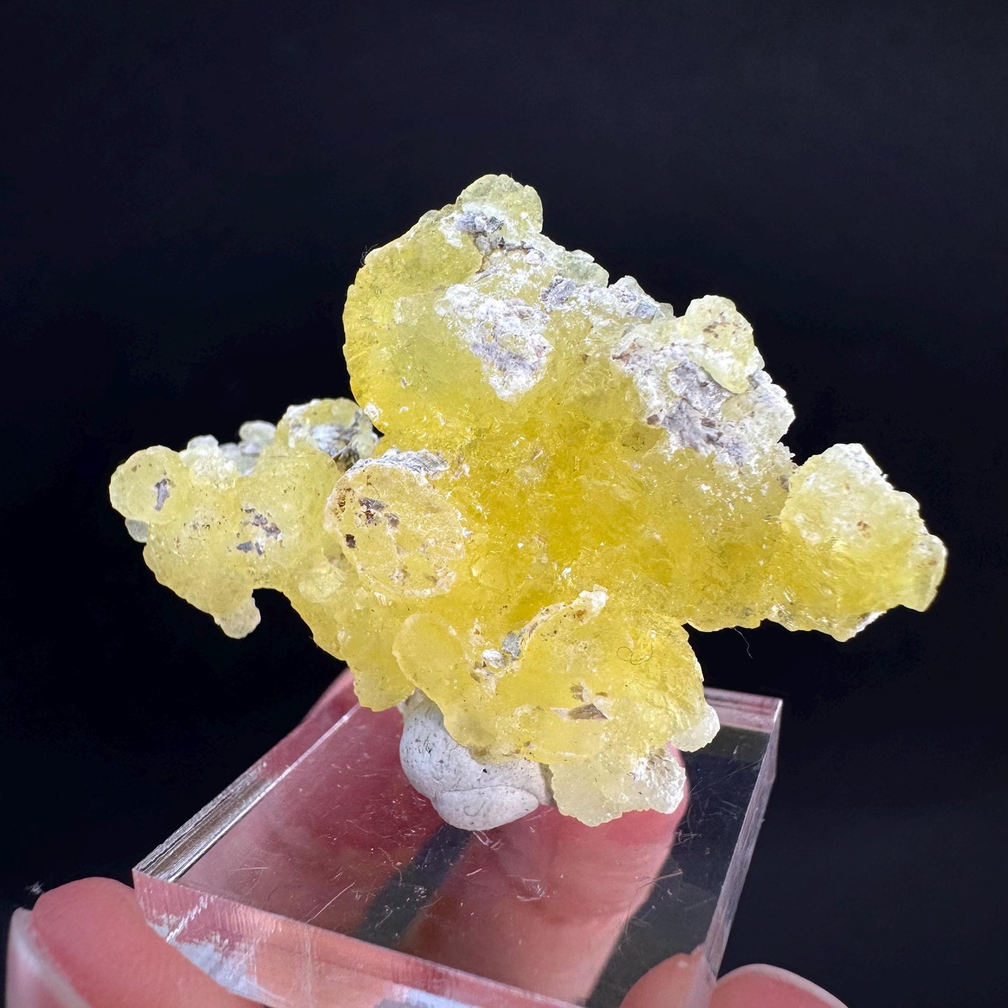 Brucite | Yellow Crystal, Lustrous Mineral Specimen From Pakistan
