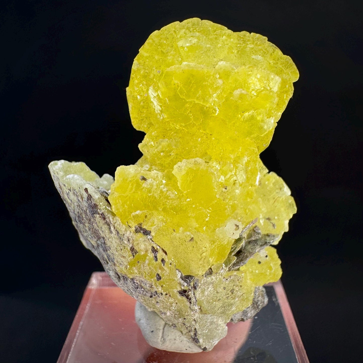 Brucite | Yellow Crystal, Lustrous Mineral Specimen From Pakistan