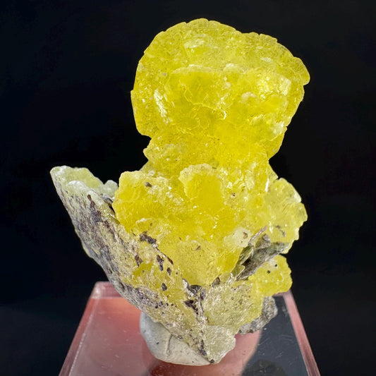 Brucite | Yellow Crystal, Lustrous Mineral Specimen From Pakistan