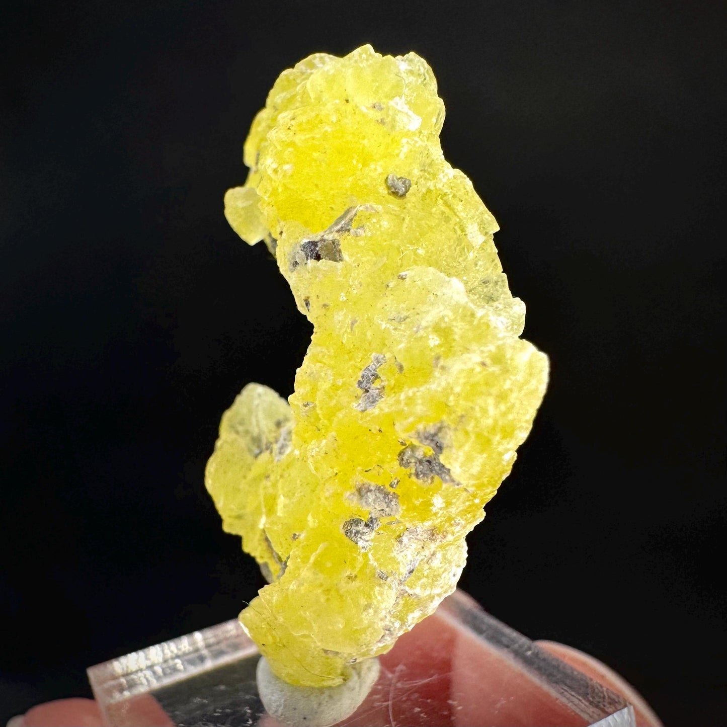 Brucite | Yellow Crystal, Lustrous Mineral Specimen From Pakistan