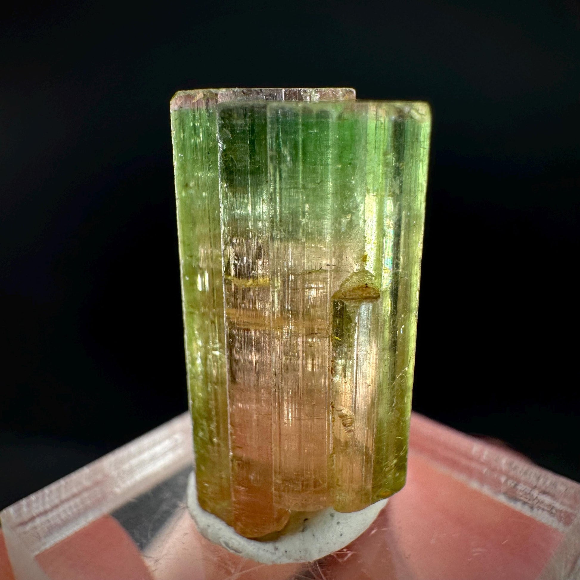 Watermelon Tourmaline | Green & Pink Elbaite Crystal, mineral specimen from Paprok