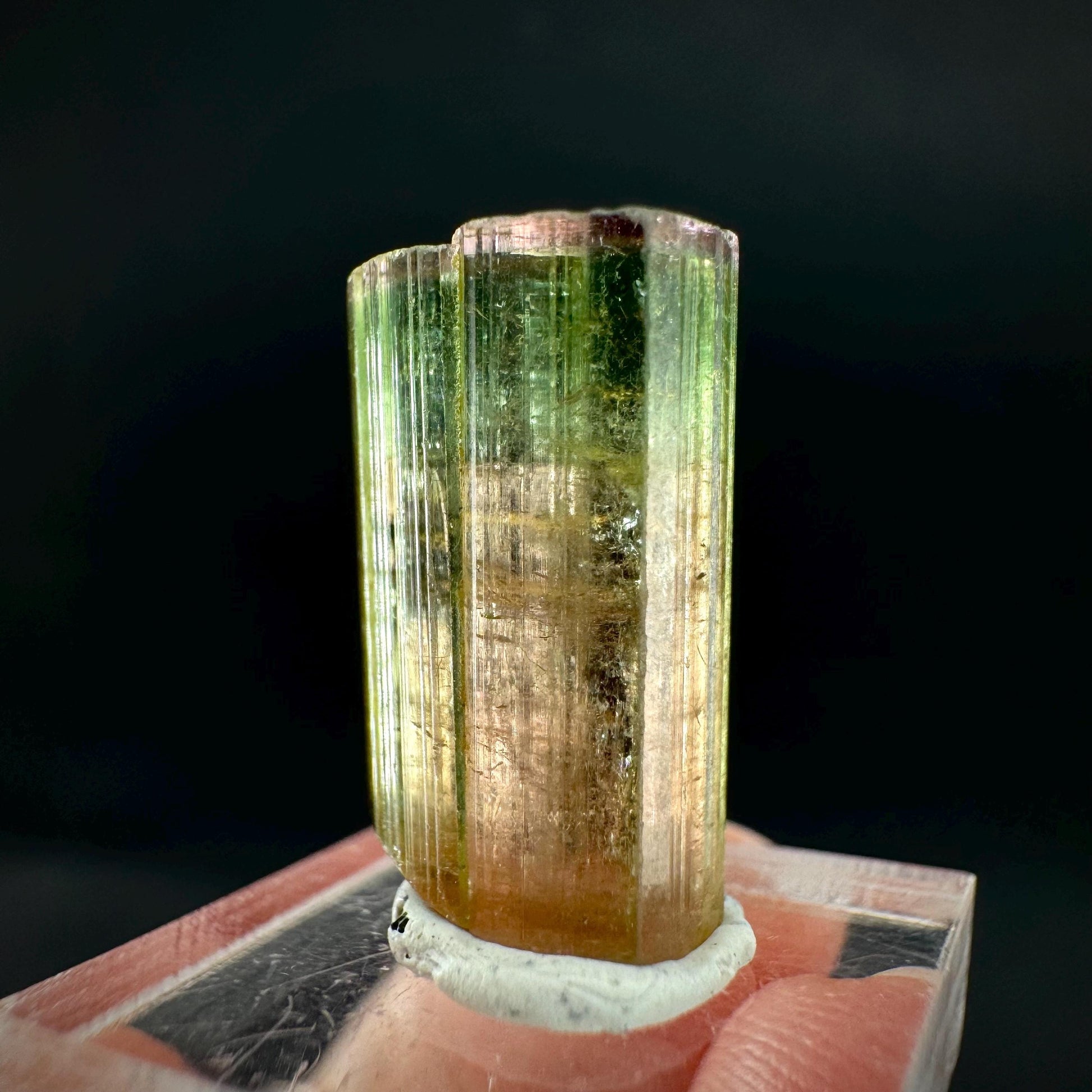 Watermelon Tourmaline | Green & Pink Elbaite Crystal, mineral specimen from Paprok