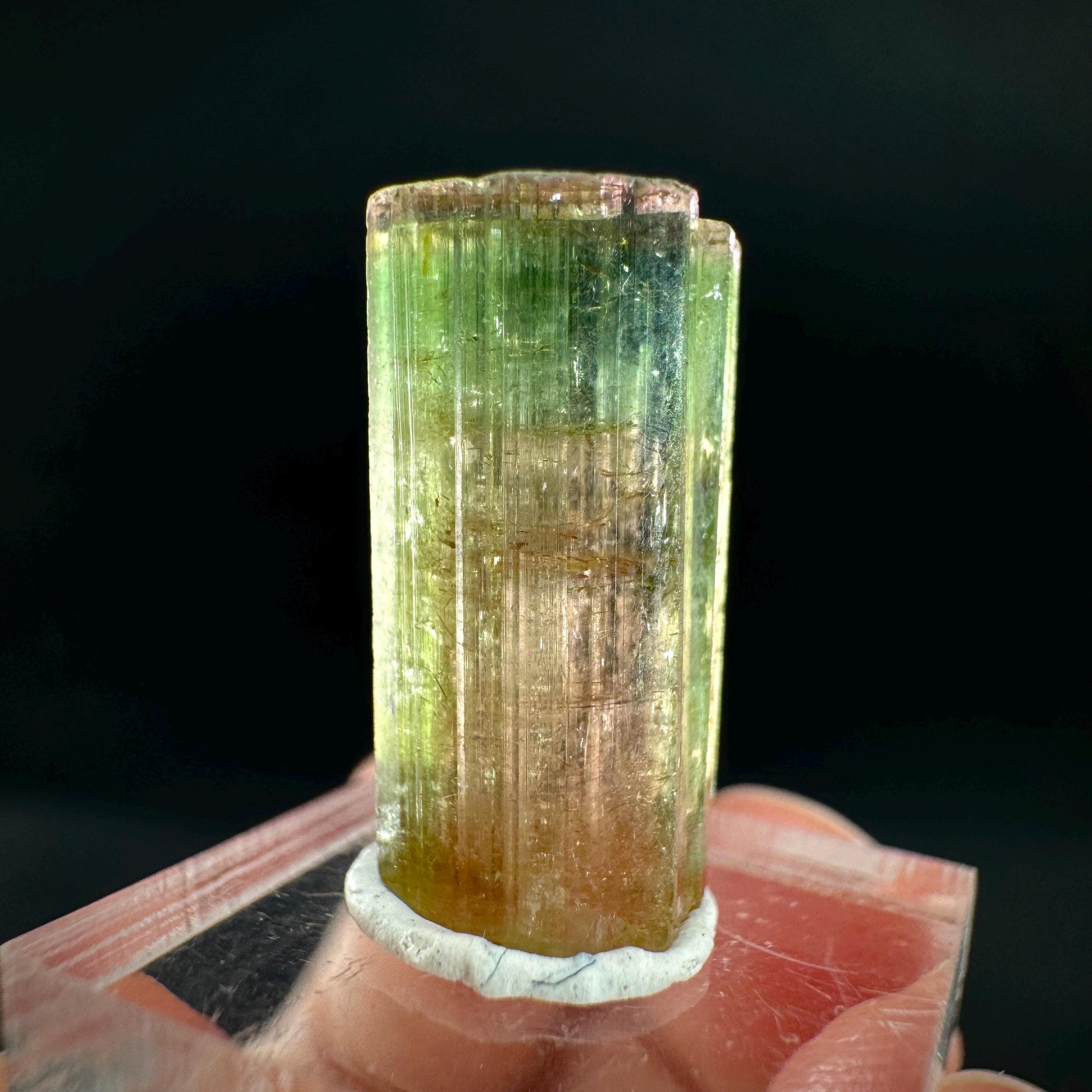 Watermelon Tourmaline | Green & Pink Elbaite Crystal, mineral specimen from Paprok