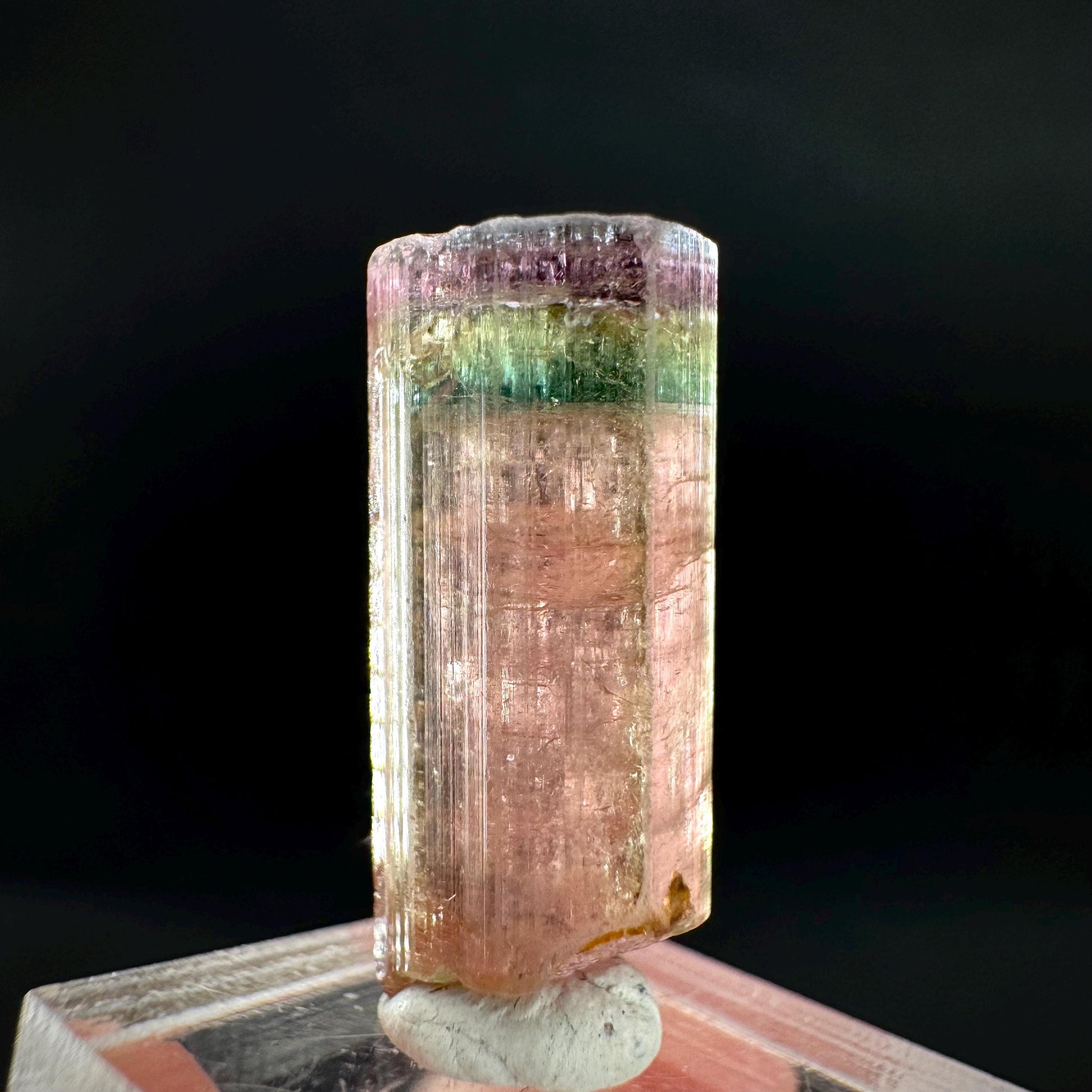 Watermelon Tourmaline | Green & Pink Elbaite Crystal, mineral specimen from Paprok
