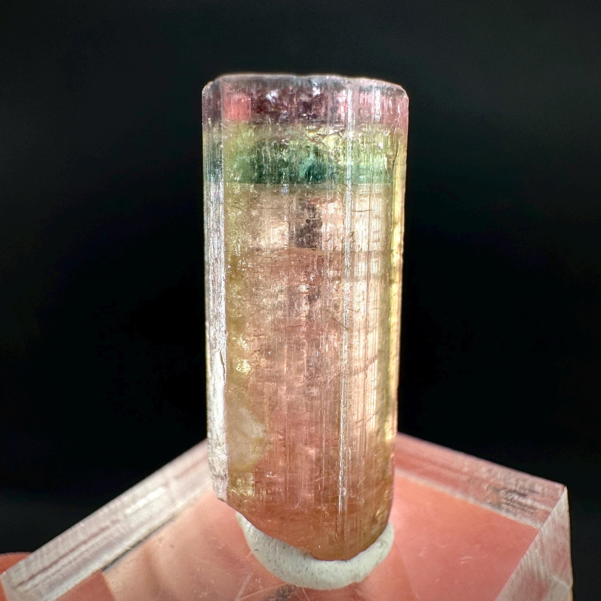 Watermelon Tourmaline | Green & Pink Elbaite Crystal, mineral specimen from Paprok