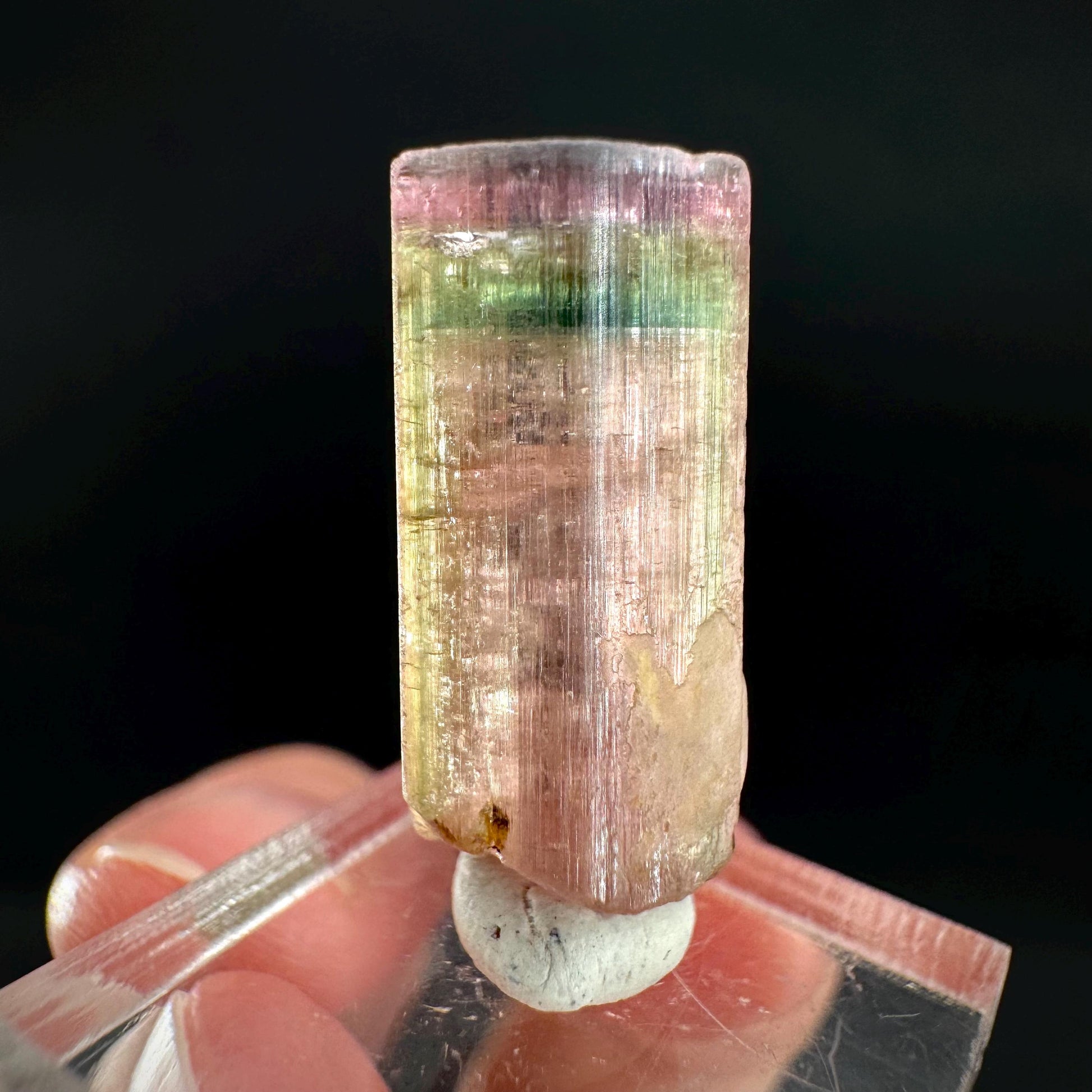 Watermelon Tourmaline | Green & Pink Elbaite Crystal, mineral specimen from Paprok