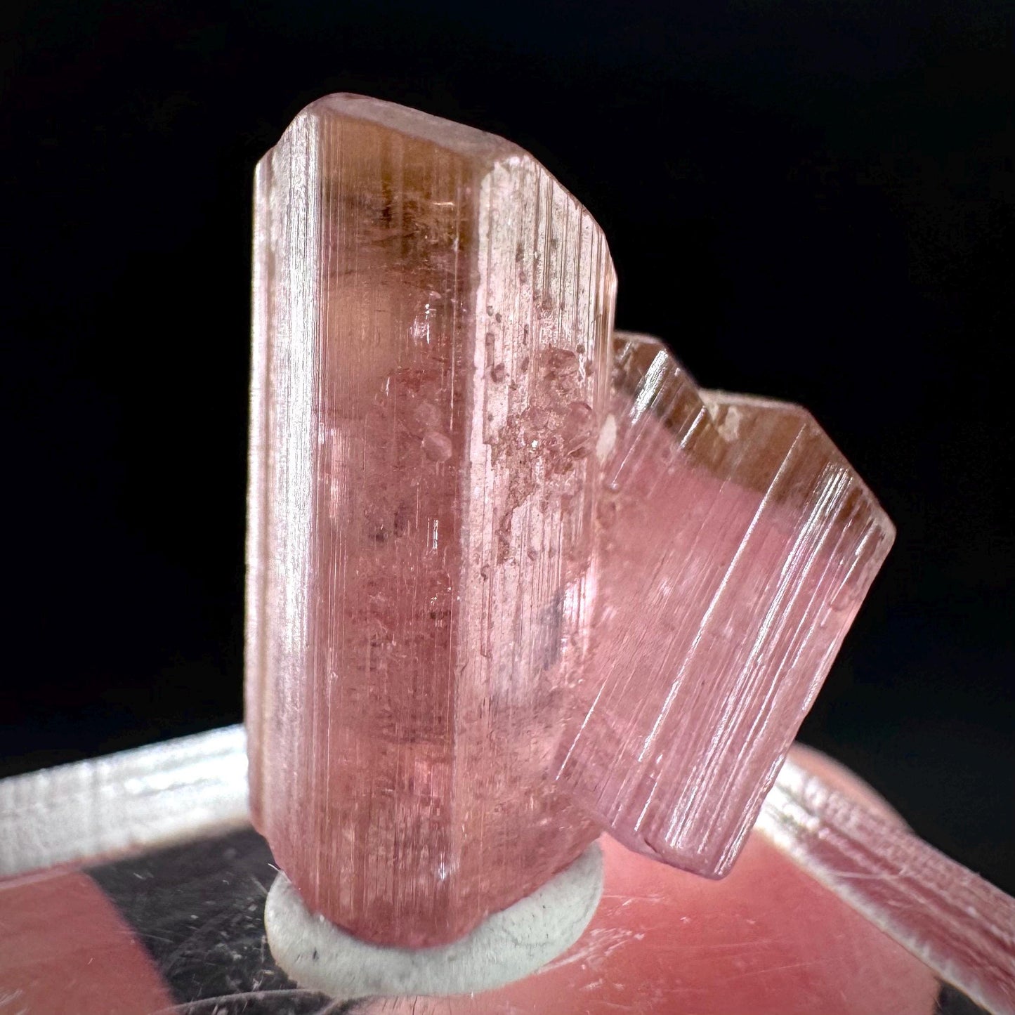 Elbaite Tourmaline | Pink Crystal, mineral specimen from Paprok