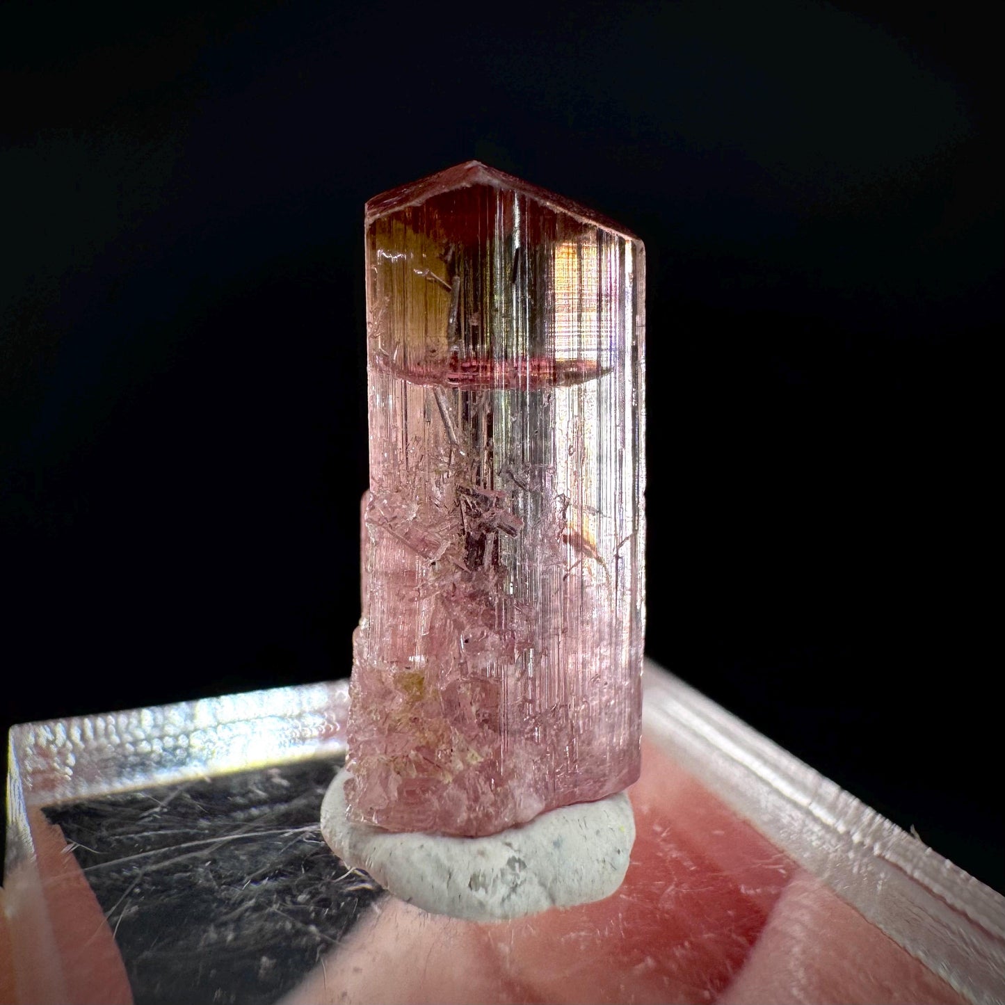 Elbaite Tourmaline | Pink Crystal, mineral specimen from Paprok