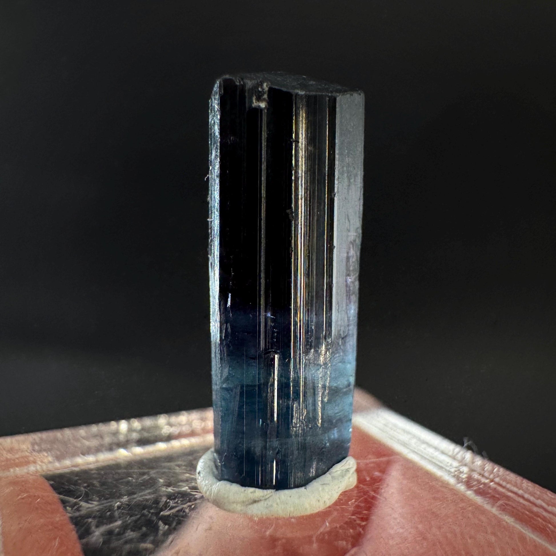 Indicolite Tourmaline Crystal | Natural Blue-Green Mineral Specimen from Pakistan