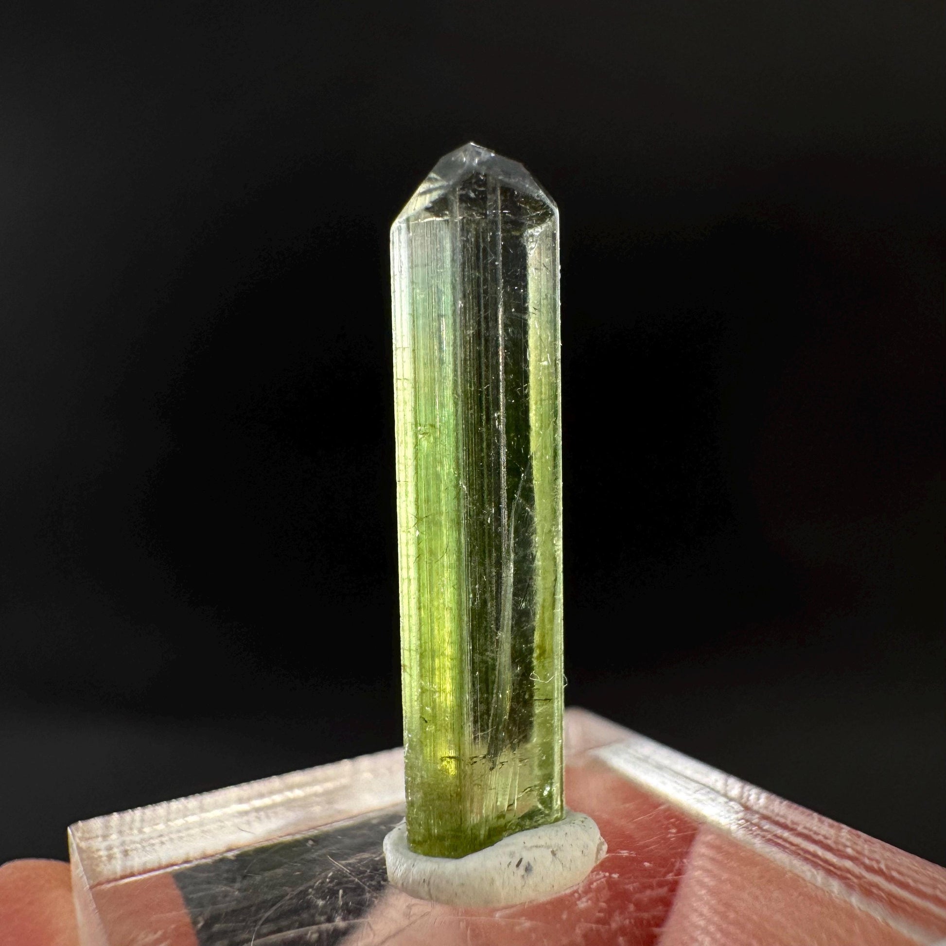 Elbaite Tourmaline | Green Crystal, mineral specimen from Paprok