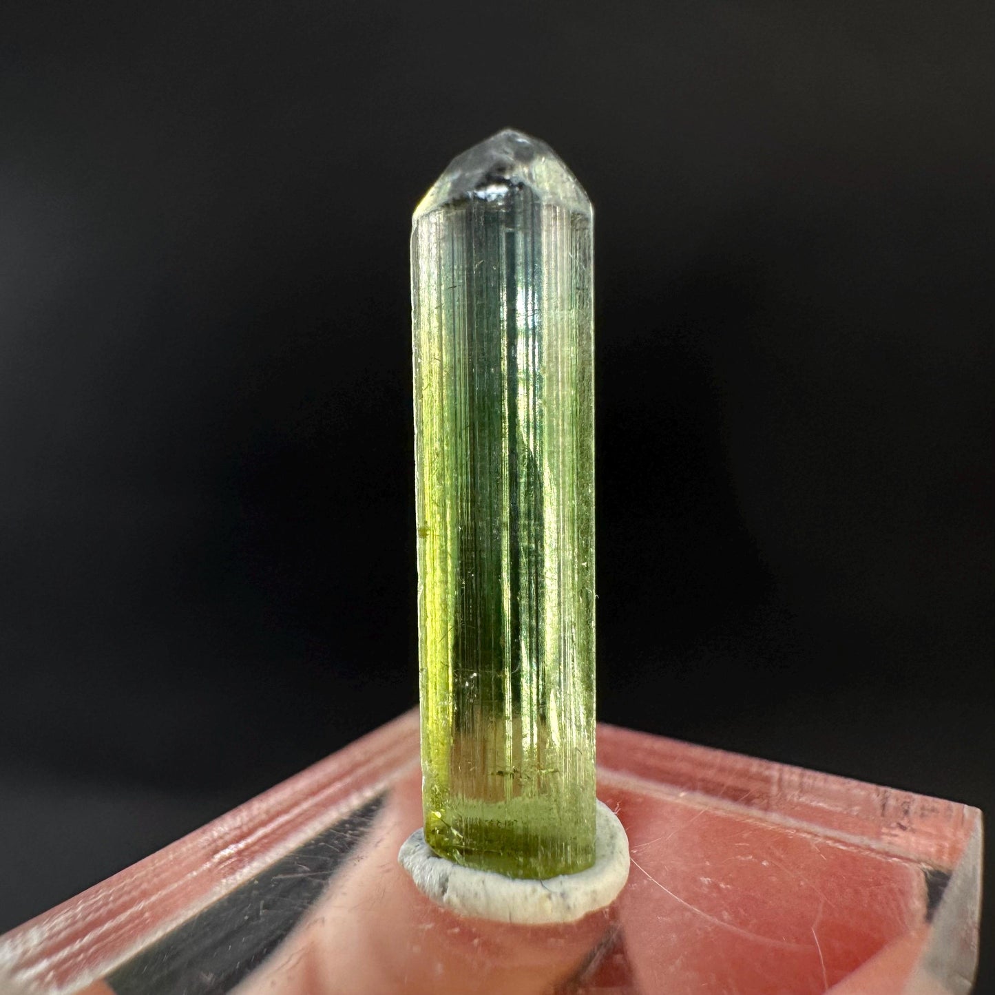 Elbaite Tourmaline | Green Crystal, mineral specimen from Paprok